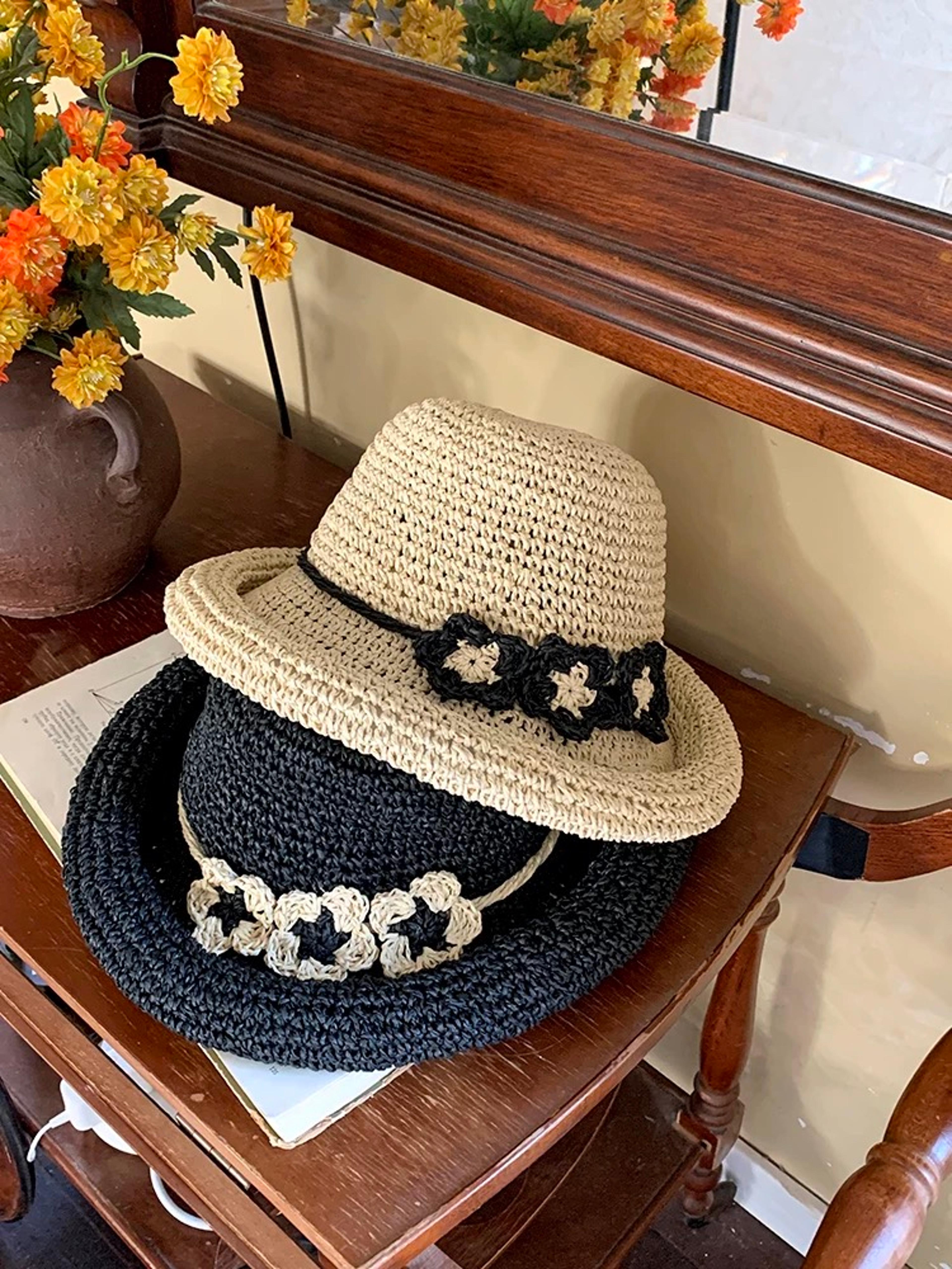 Korean Style Foldable Straw Hat Womens Sun Protection Packable Breathable Sun Hat 3