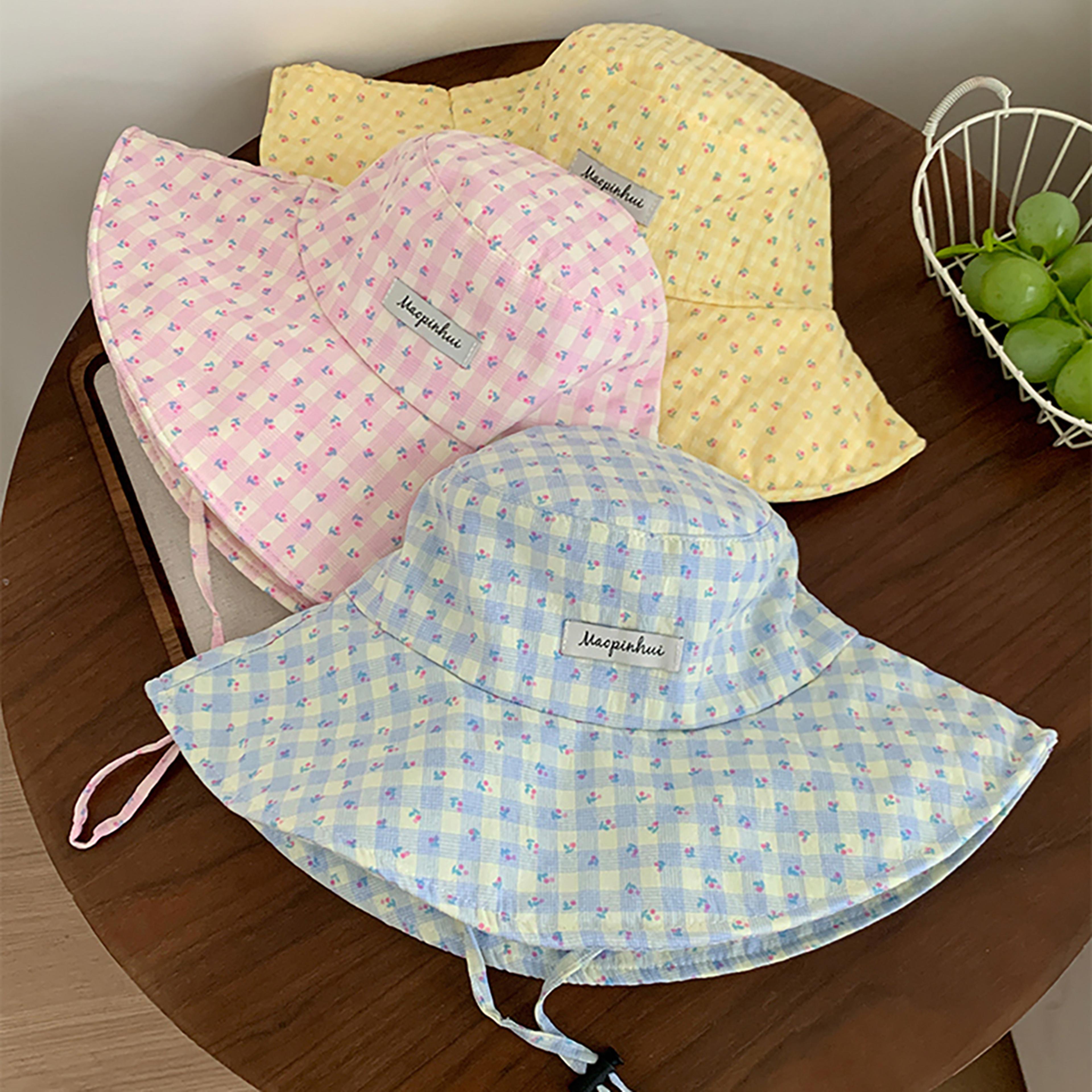 Floral Wide Brim Sun Hat With Ribbon Ties 4