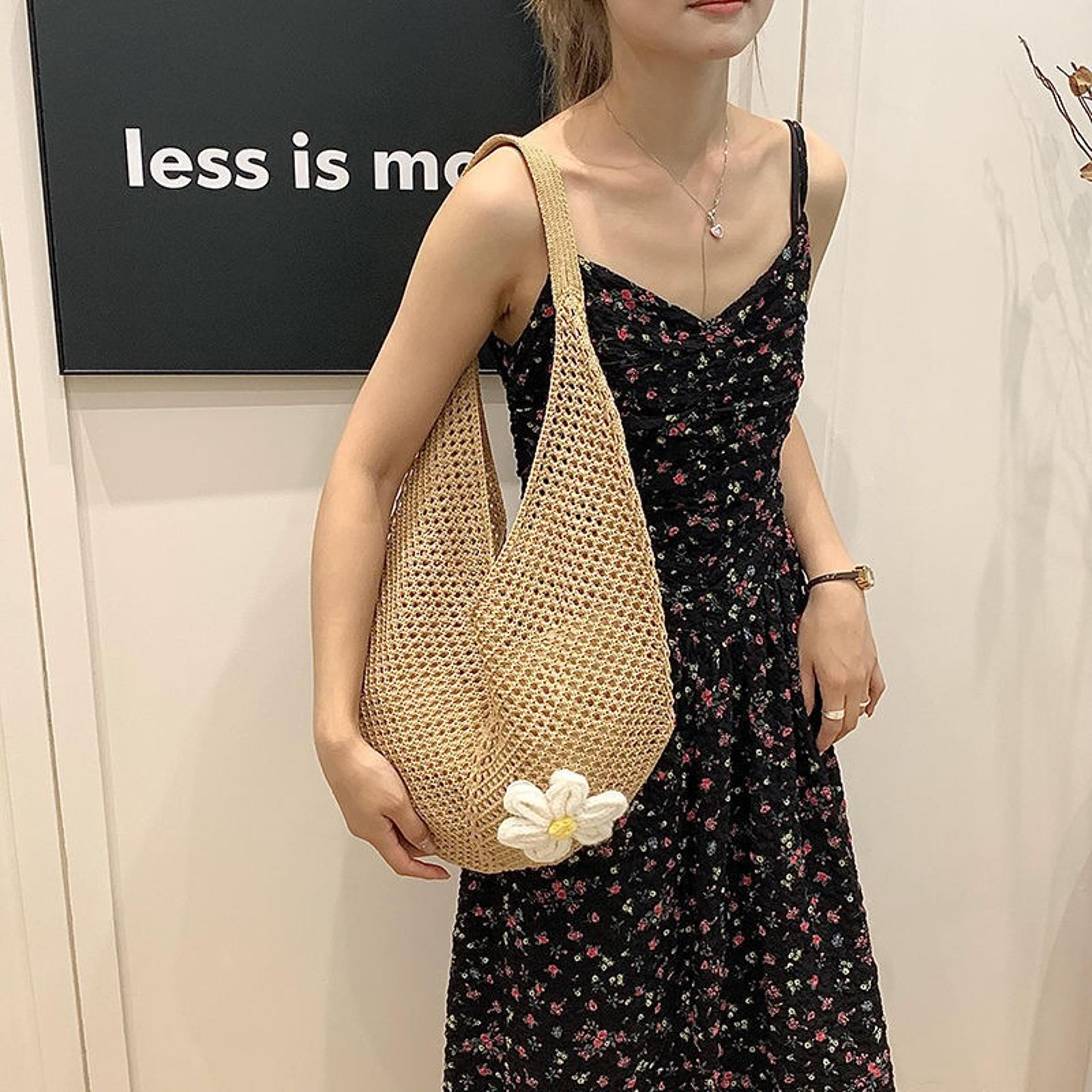 summer breeze woven straw tote bag and crossbody
