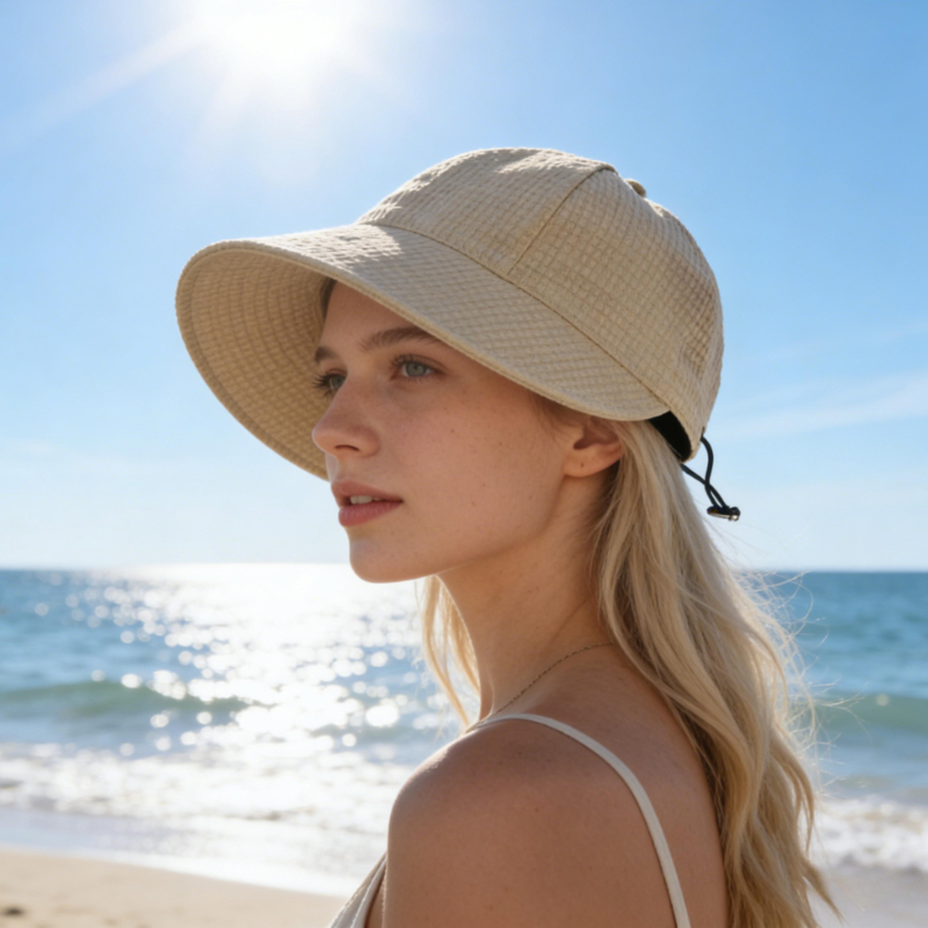 Women Wide Brim Foldable Sunhat UV Protection Cap 1