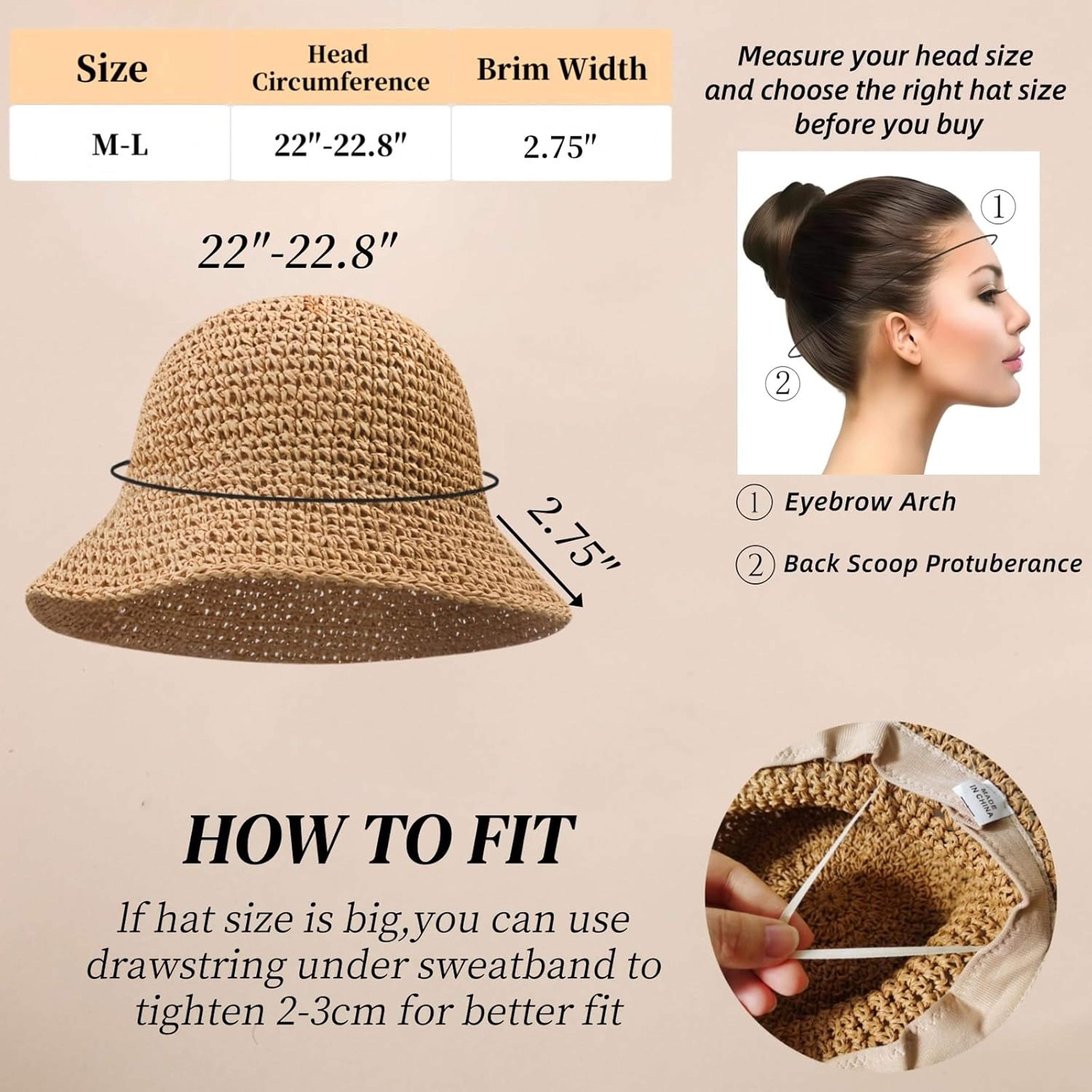 Packable Summer Straw Sun Hat With Wide Brim For Women 3