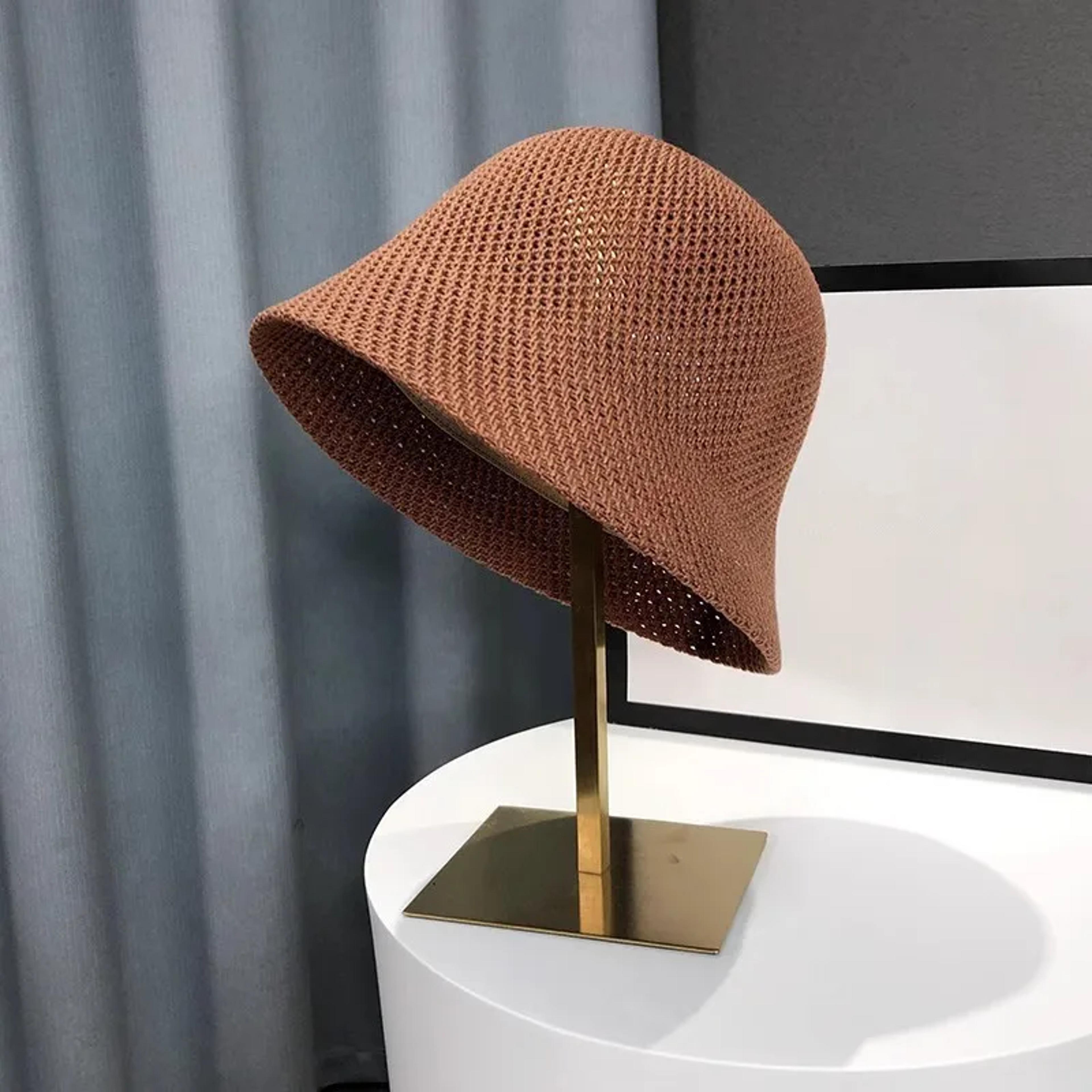 Breathable Summer Bucket Hat Foldable Women Sun Hat Hollow Out Beach Panama Cap 7