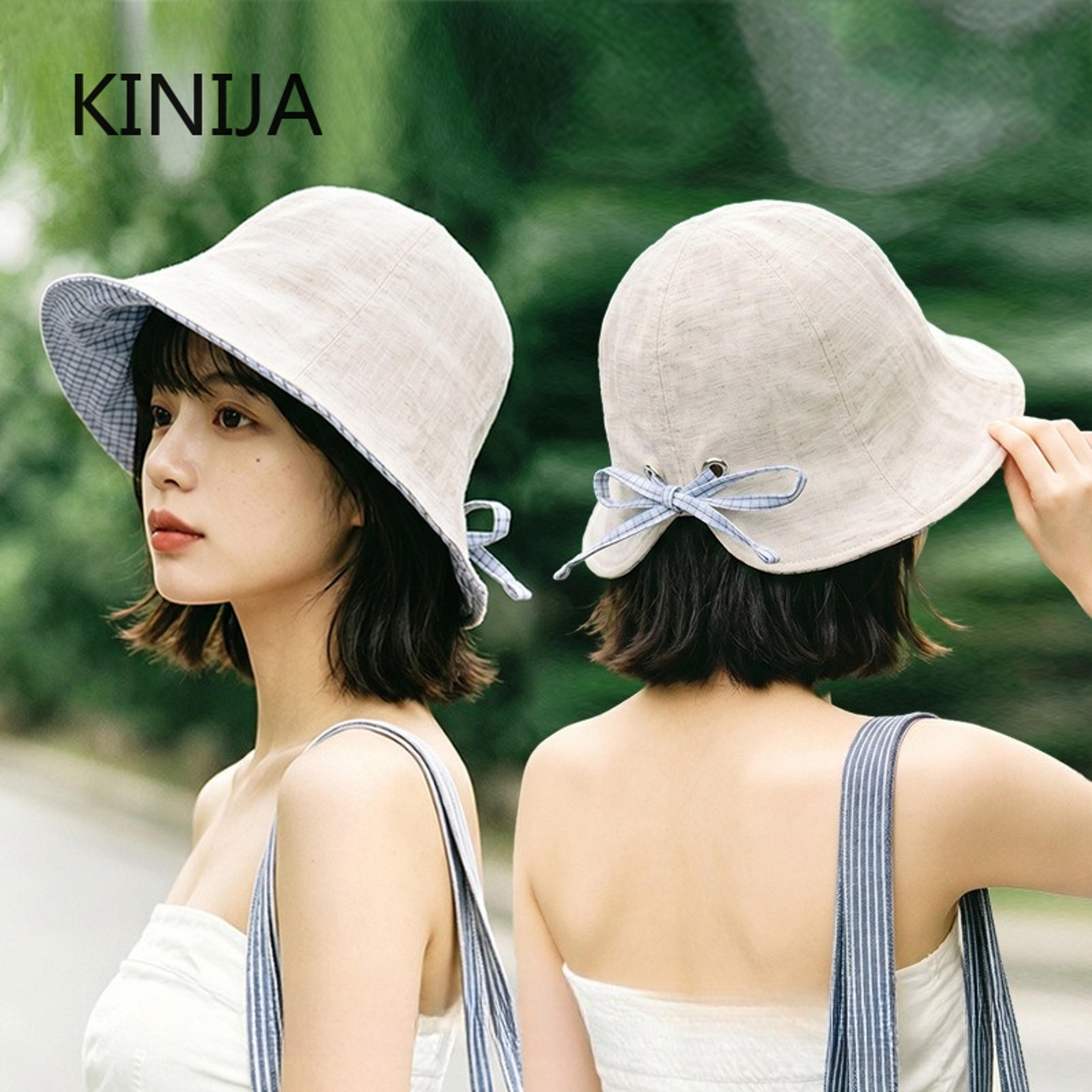 seoul chic face slimming uv protection bucket hat – breathable summer fisherman cap