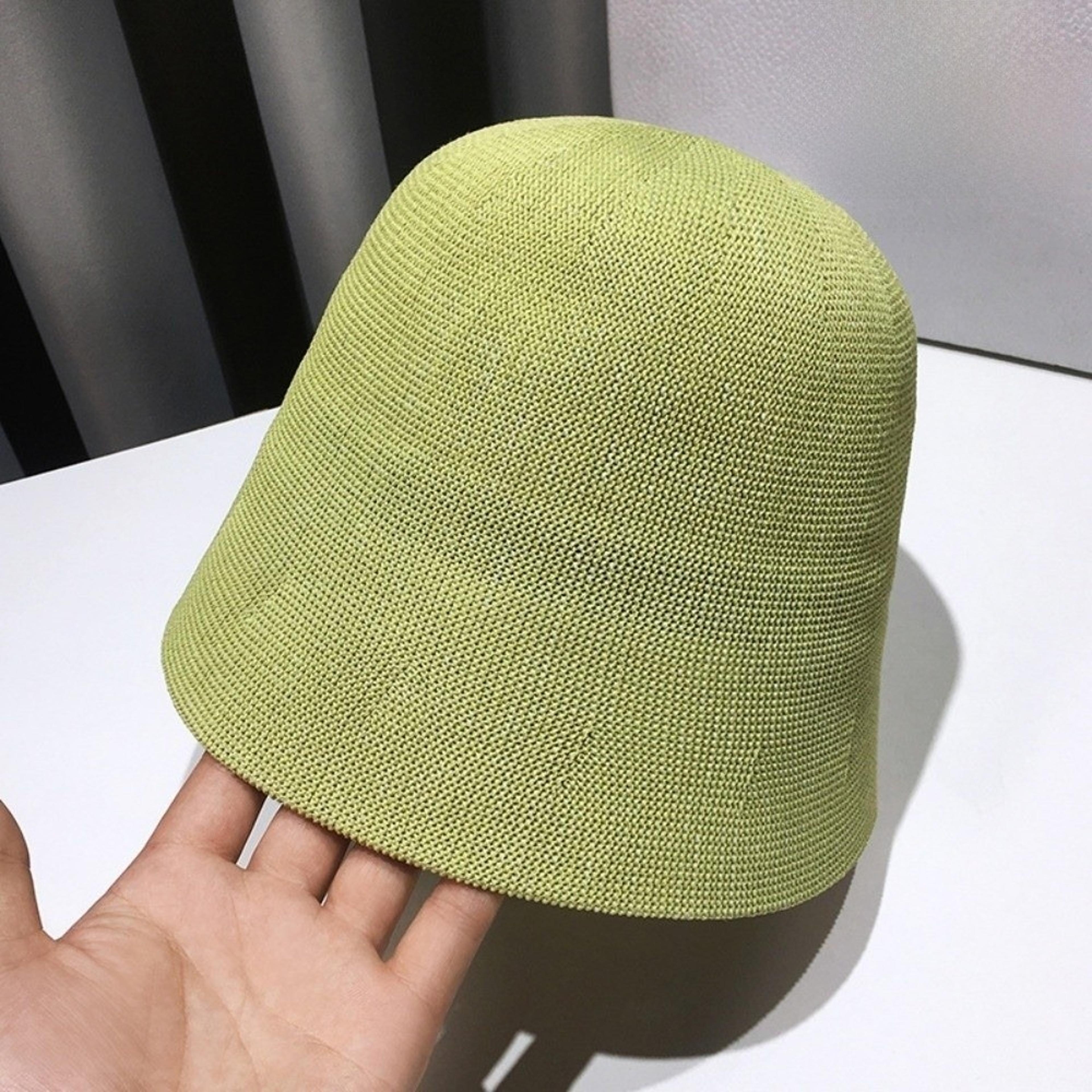 Foldable Linen Beach Bucket Hat With Wide Brim Breathable Cotton Summer Sun Protection Floppy Hat F 9