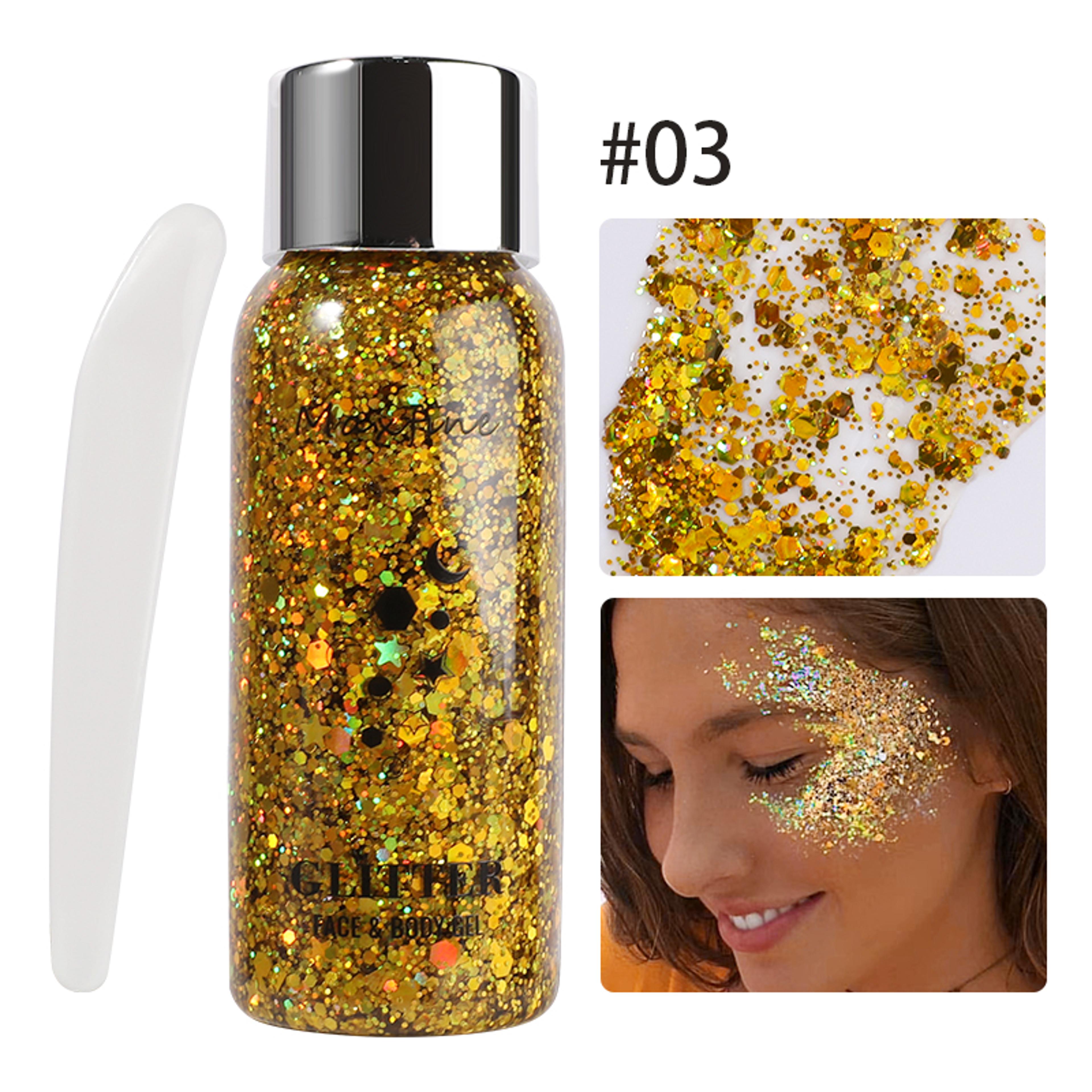 Waterproof High Gloss Glitter Gel Eye Nail Hair Body Face Makeup Multifunctional Body Decoration Fo 8