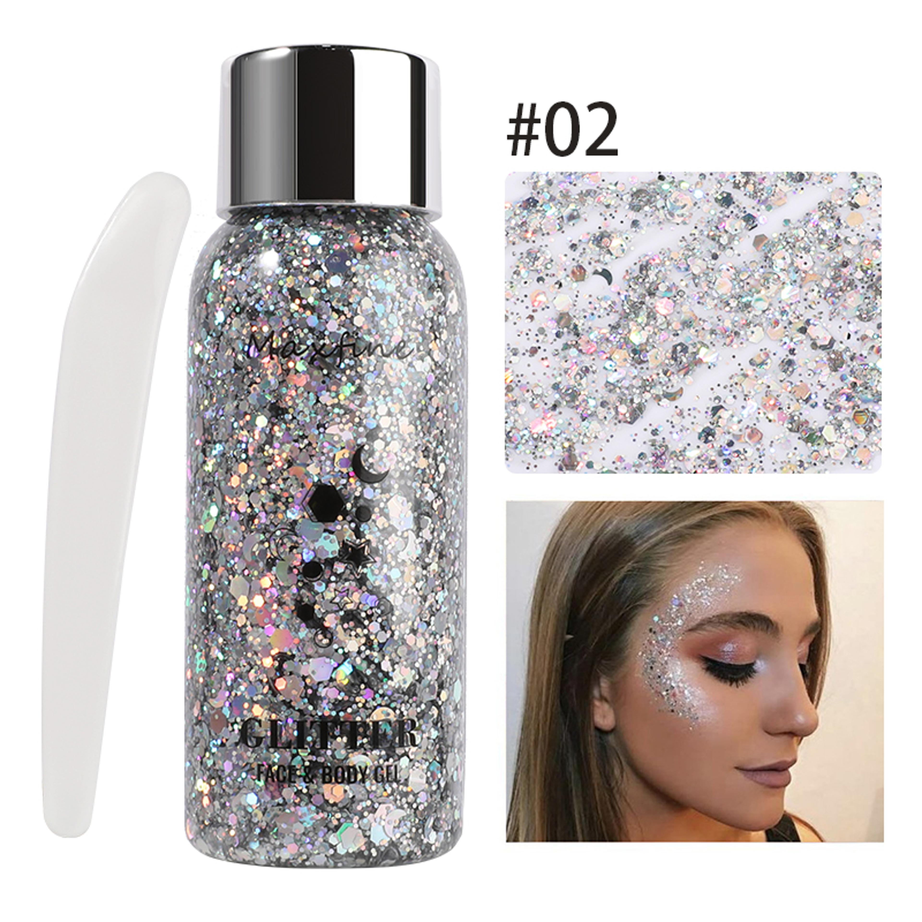 Waterproof High Gloss Glitter Gel Eye Nail Hair Body Face Makeup Multifunctional Body Decoration Fo 7