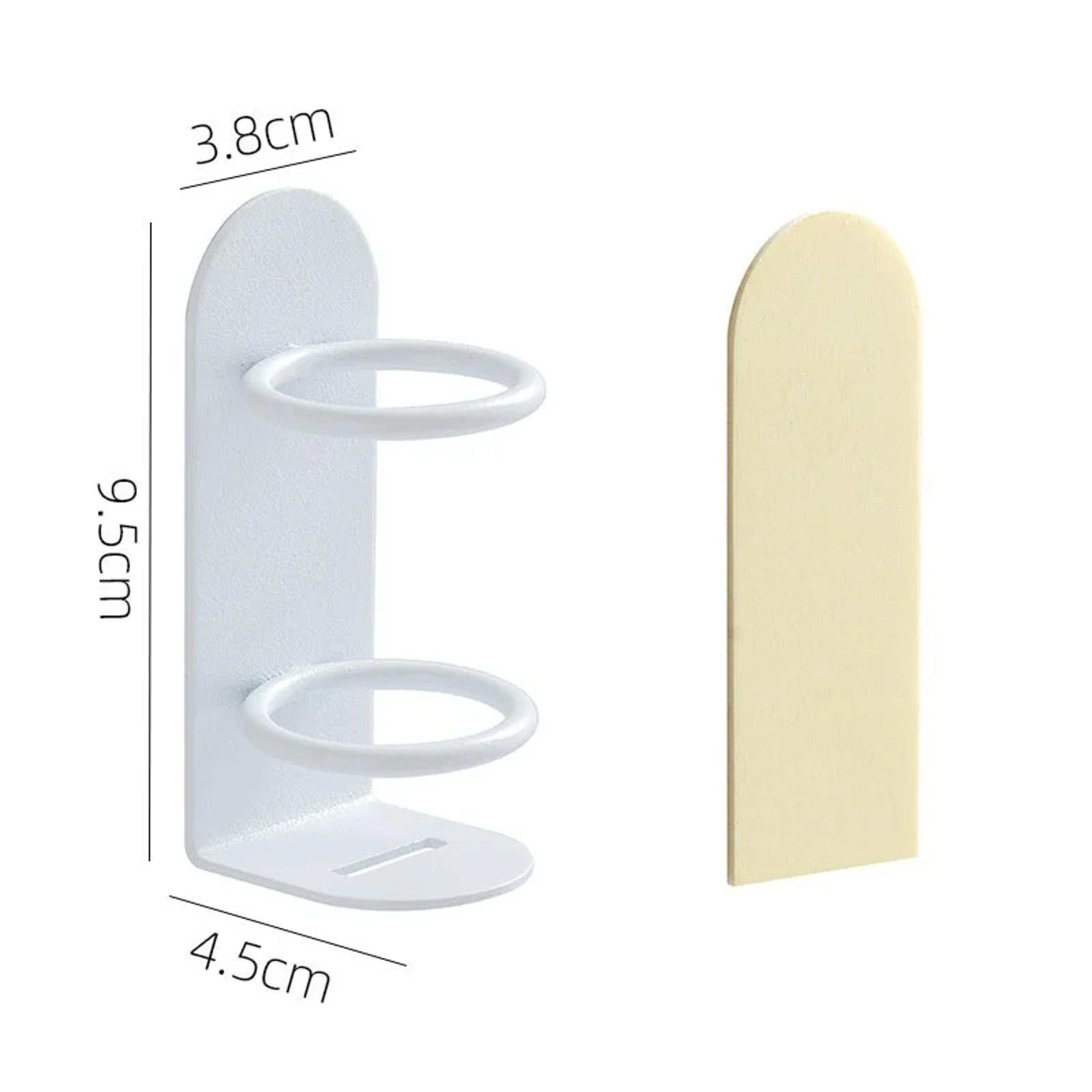 Punch Free Traceless Wall Mounted Toothbrush Holder Electric Razor Holder Bathroom Storage Shelf Or 6