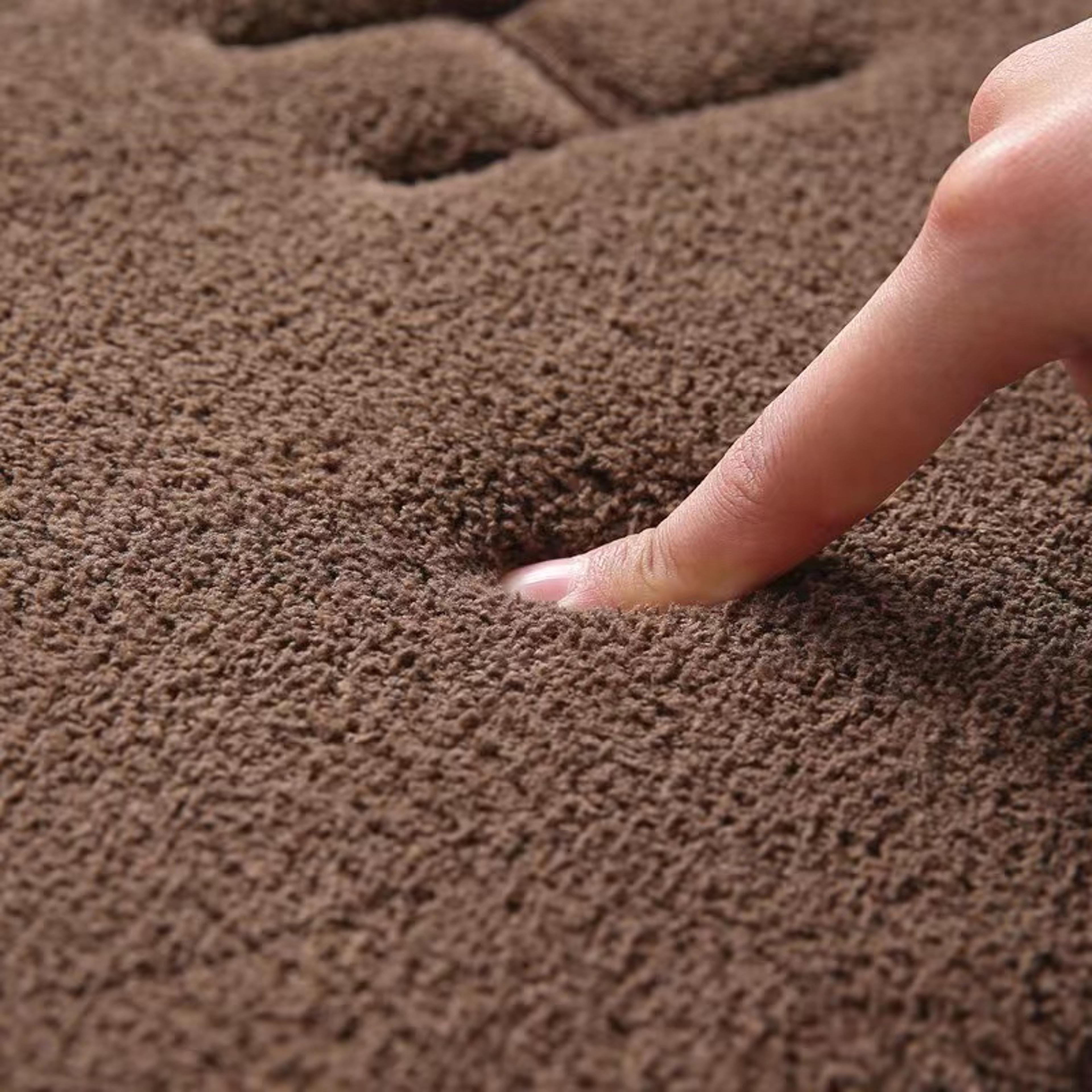 Memory Foam Carpet Faux Cashmere Anti Slip Mat Coral Fleece Floor Mat Super Absorbent Bathroom And  2