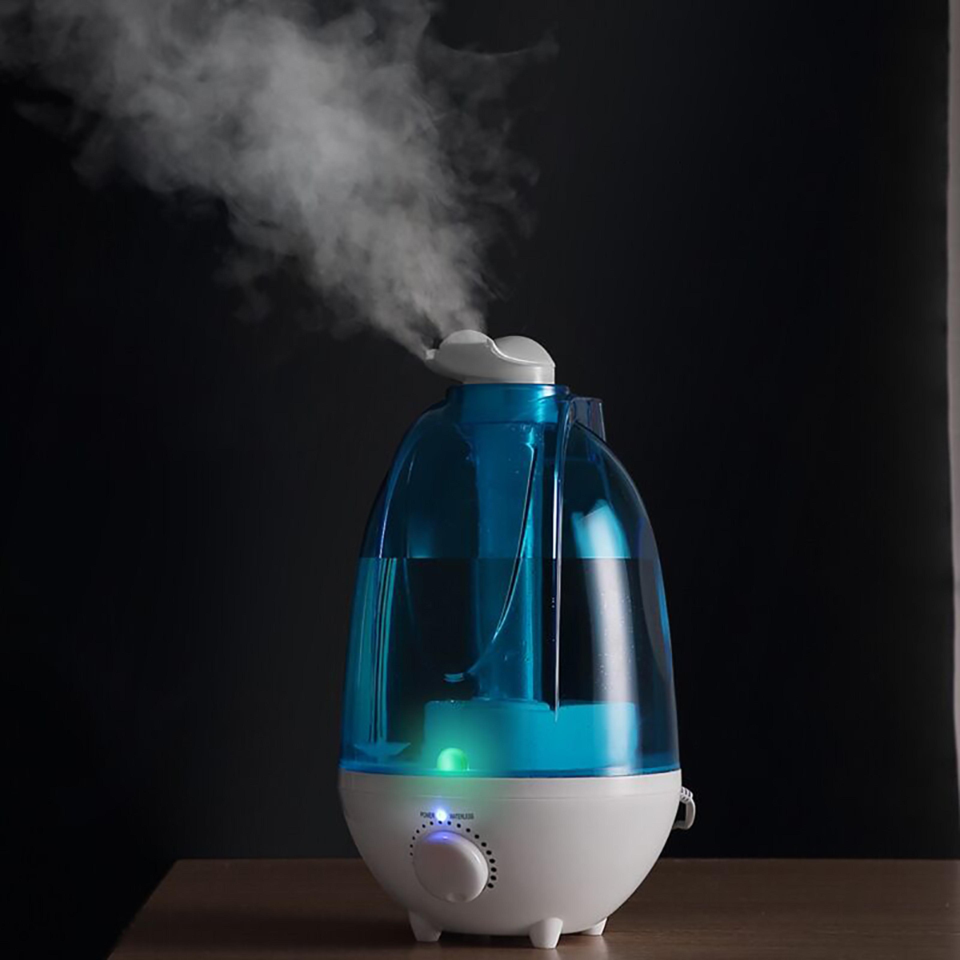 ultrasonic air humidifier, double sprayers, big mist volume, fog mist maker, essential oil diffuser, home, office, baby