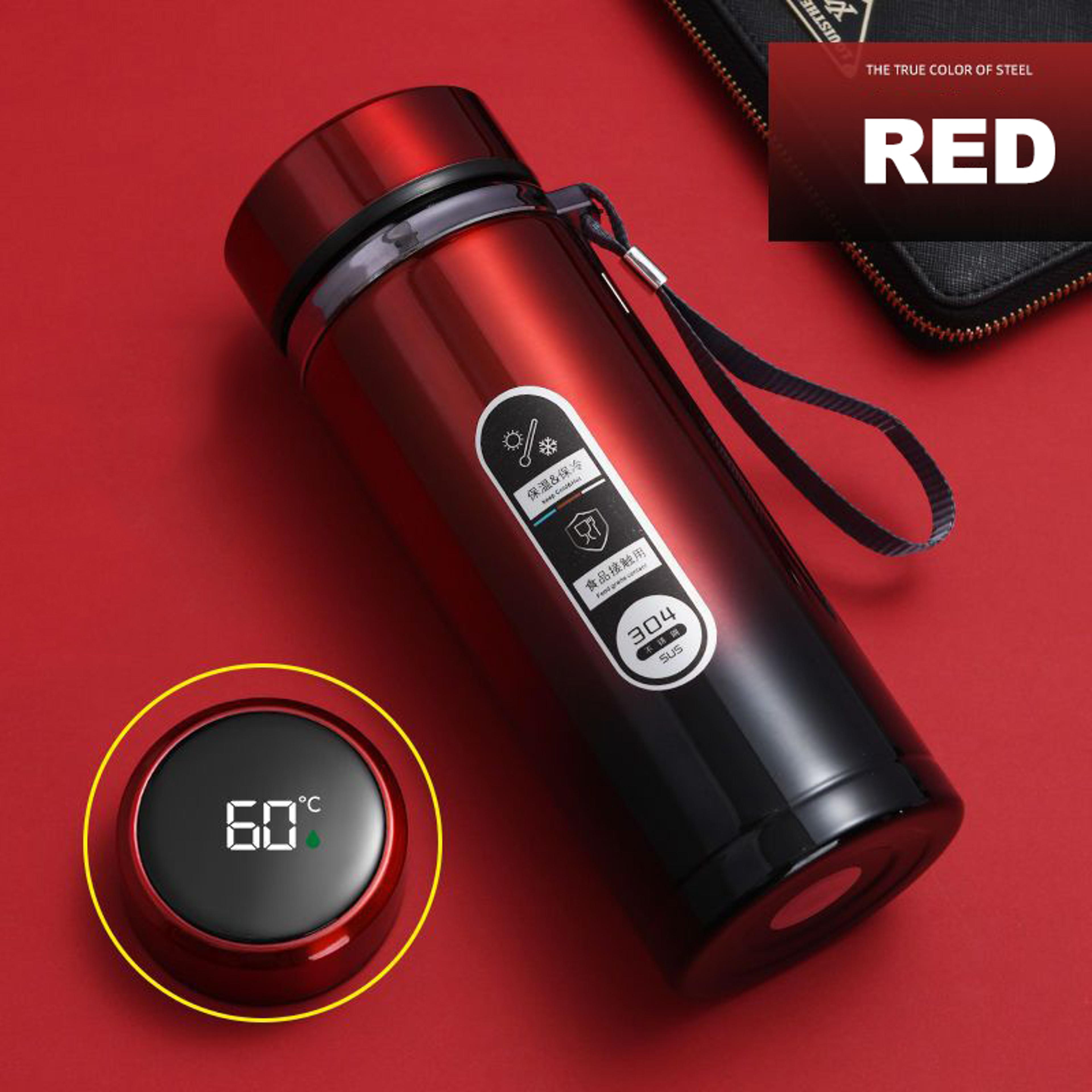 Stainless Steel Thermos Bottle LED Temperature Display Vacuum Flask Portable Cups 6