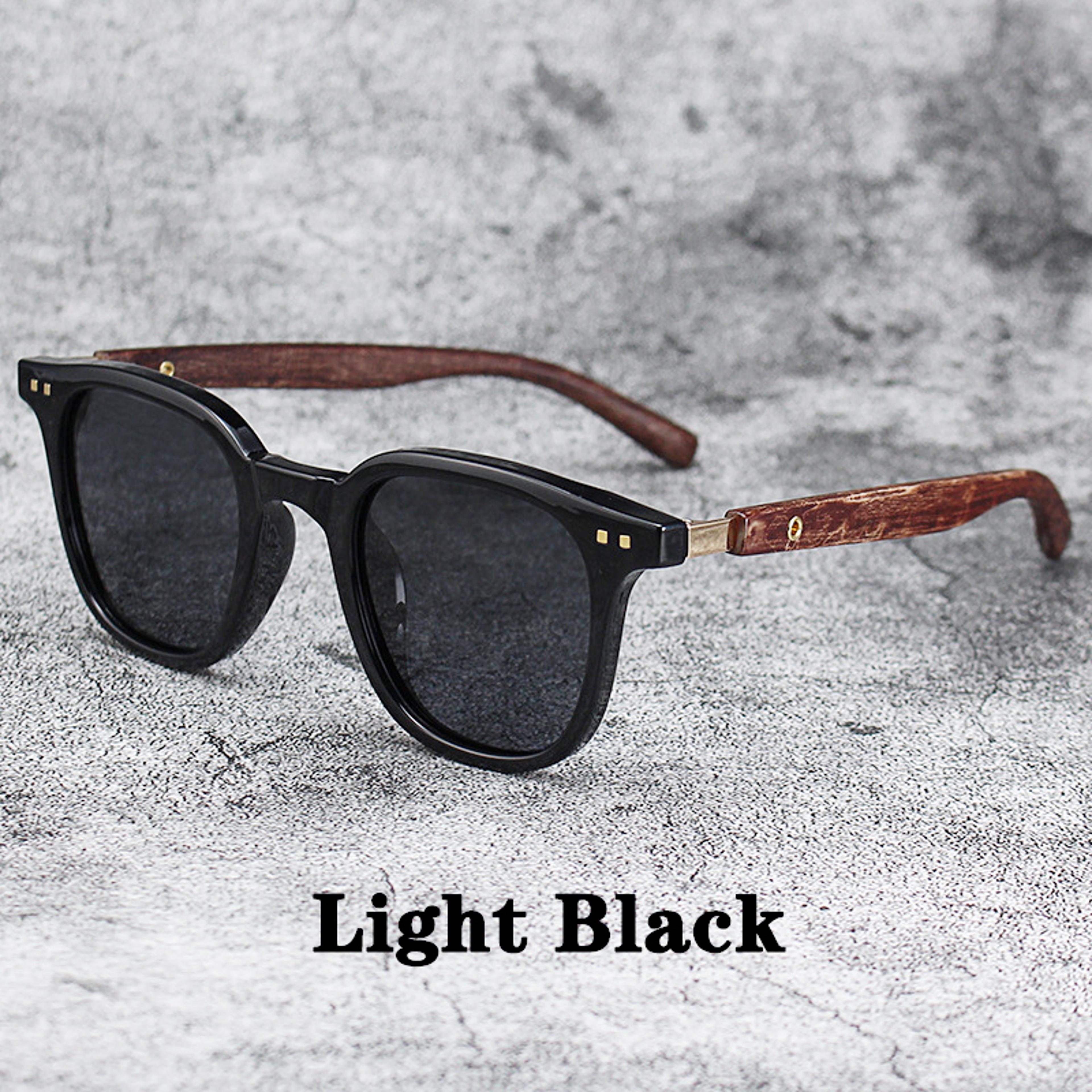 Vintage Wooden Frame Sunglasses Classic Brand Style Polarised Sun Glasses For Men And Women 8