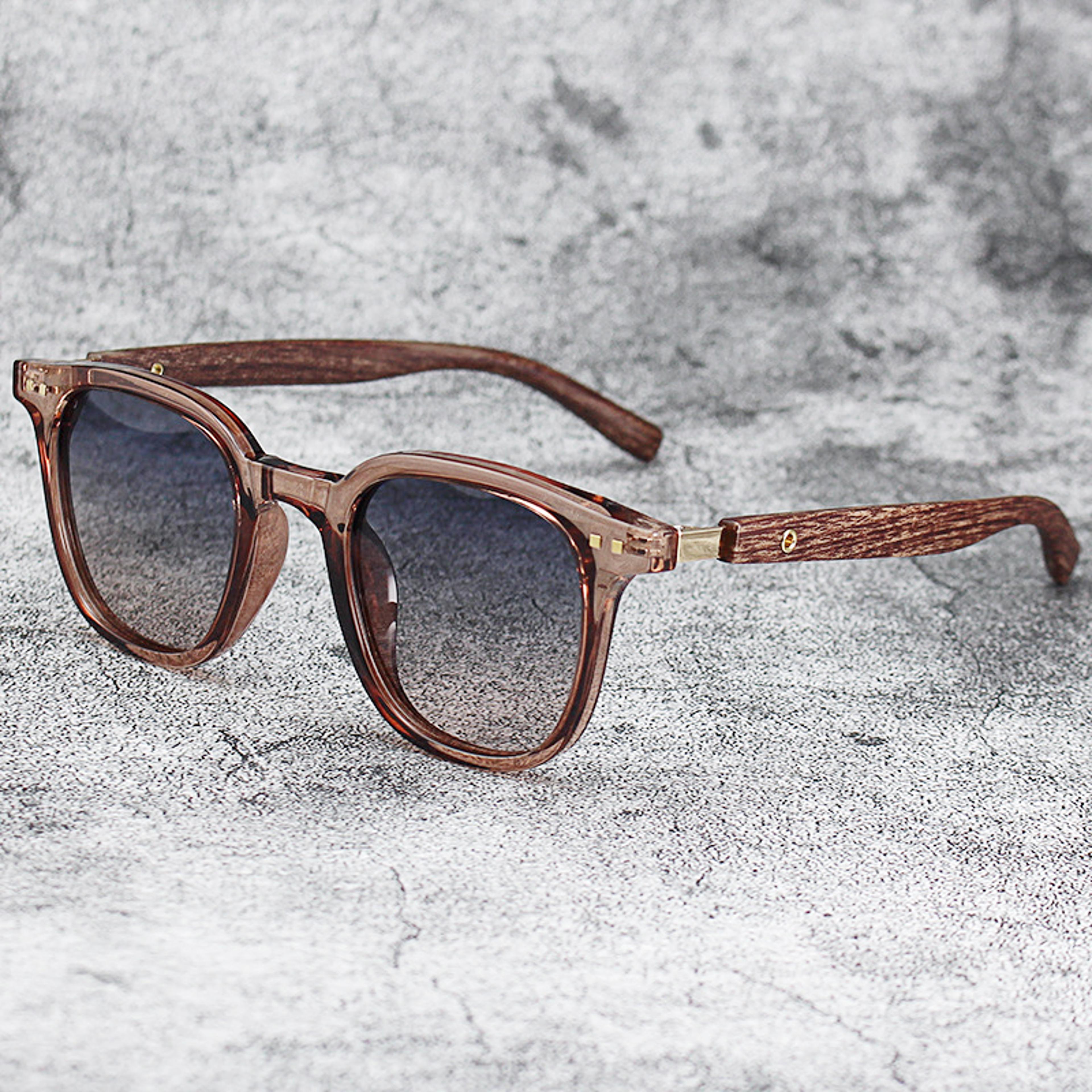 Vintage Wooden Frame Sunglasses Classic Brand Style Polarised Sun Glasses For Men And Women 3