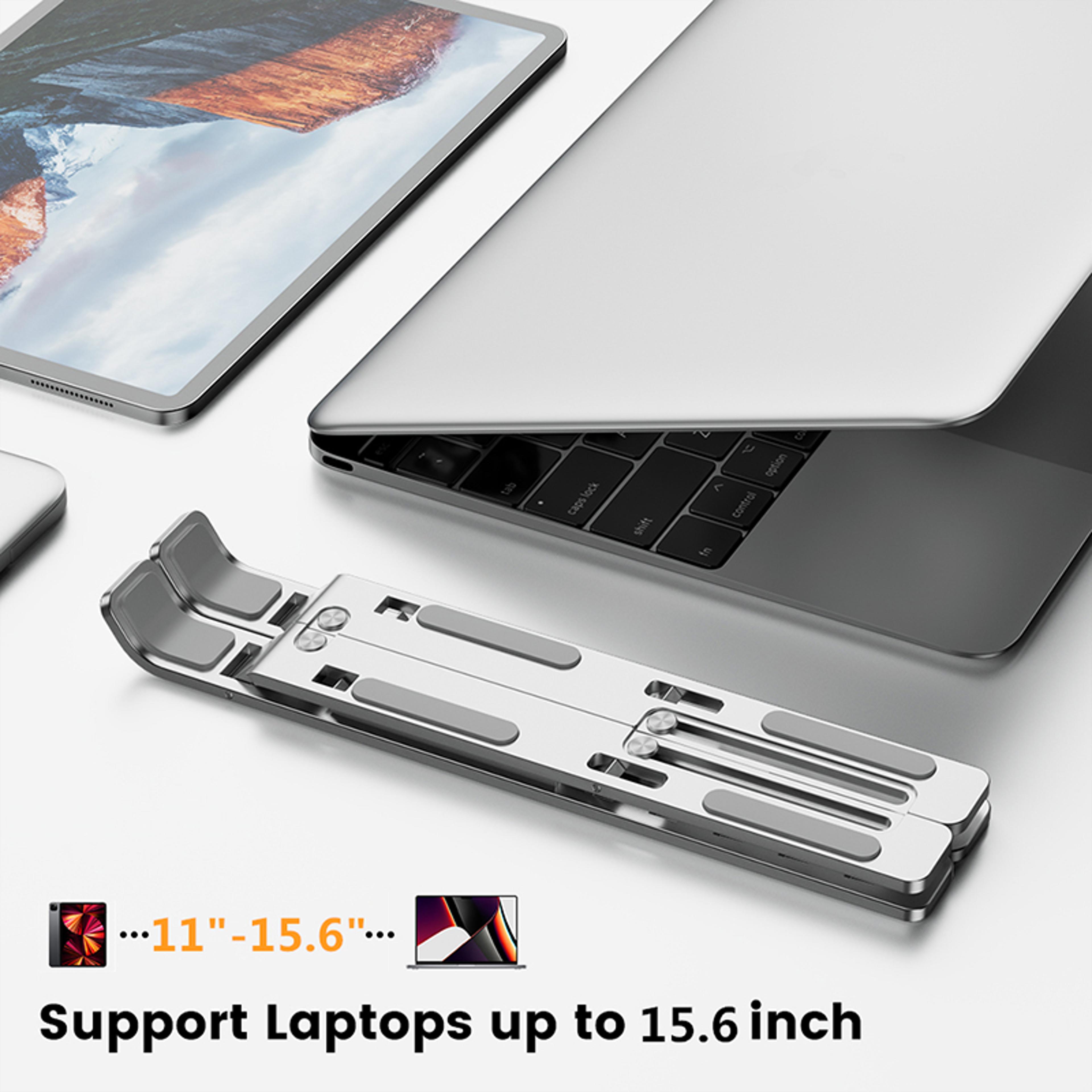 Adjustable Laptop Stand Portable Notebook Holder Cooling Bracket Fold Able Nonslip Laptop Riser 3