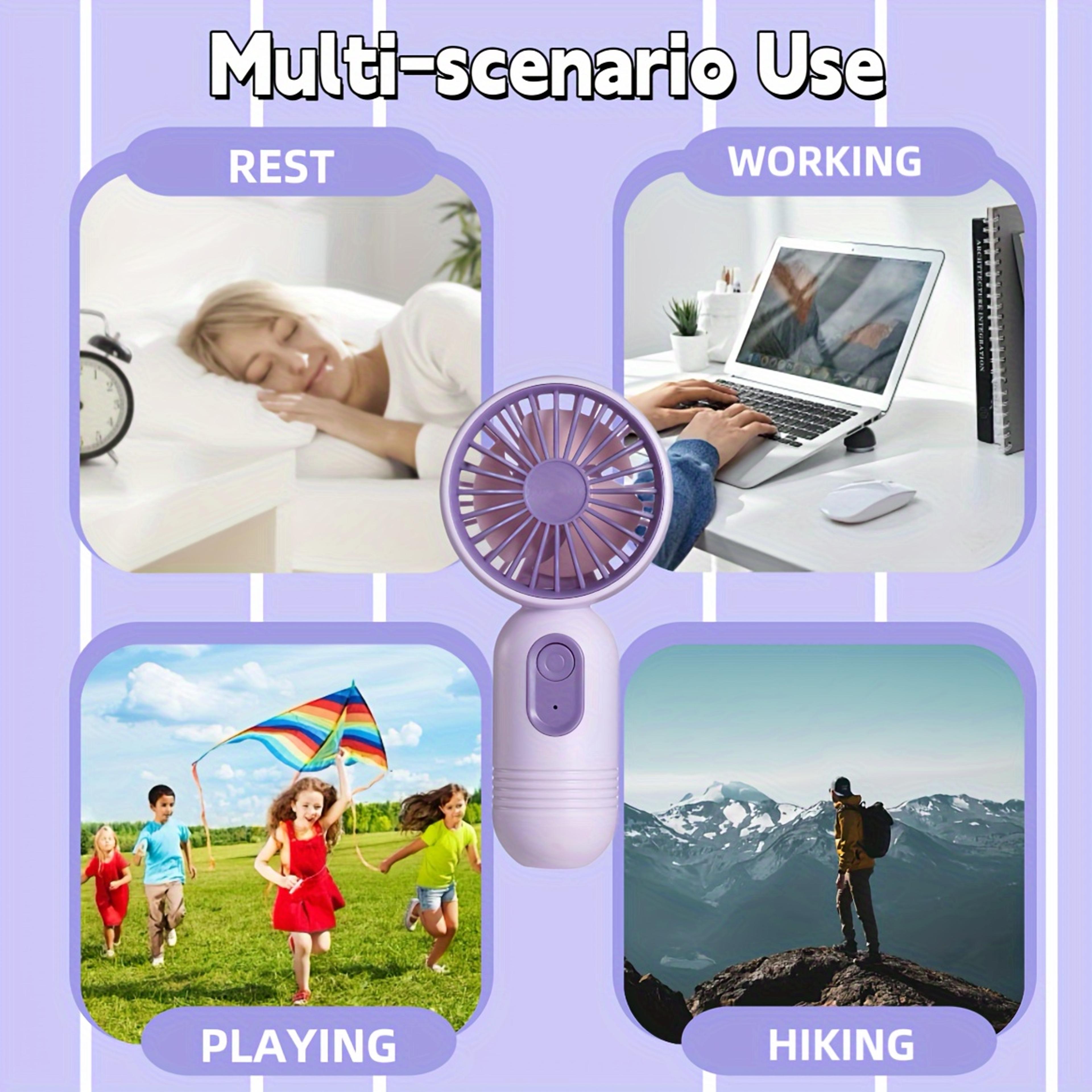 USB Mini Rechargeable Portable Fan Handheld Fan For Travel Outdoor Office Camping Gift Choice 4