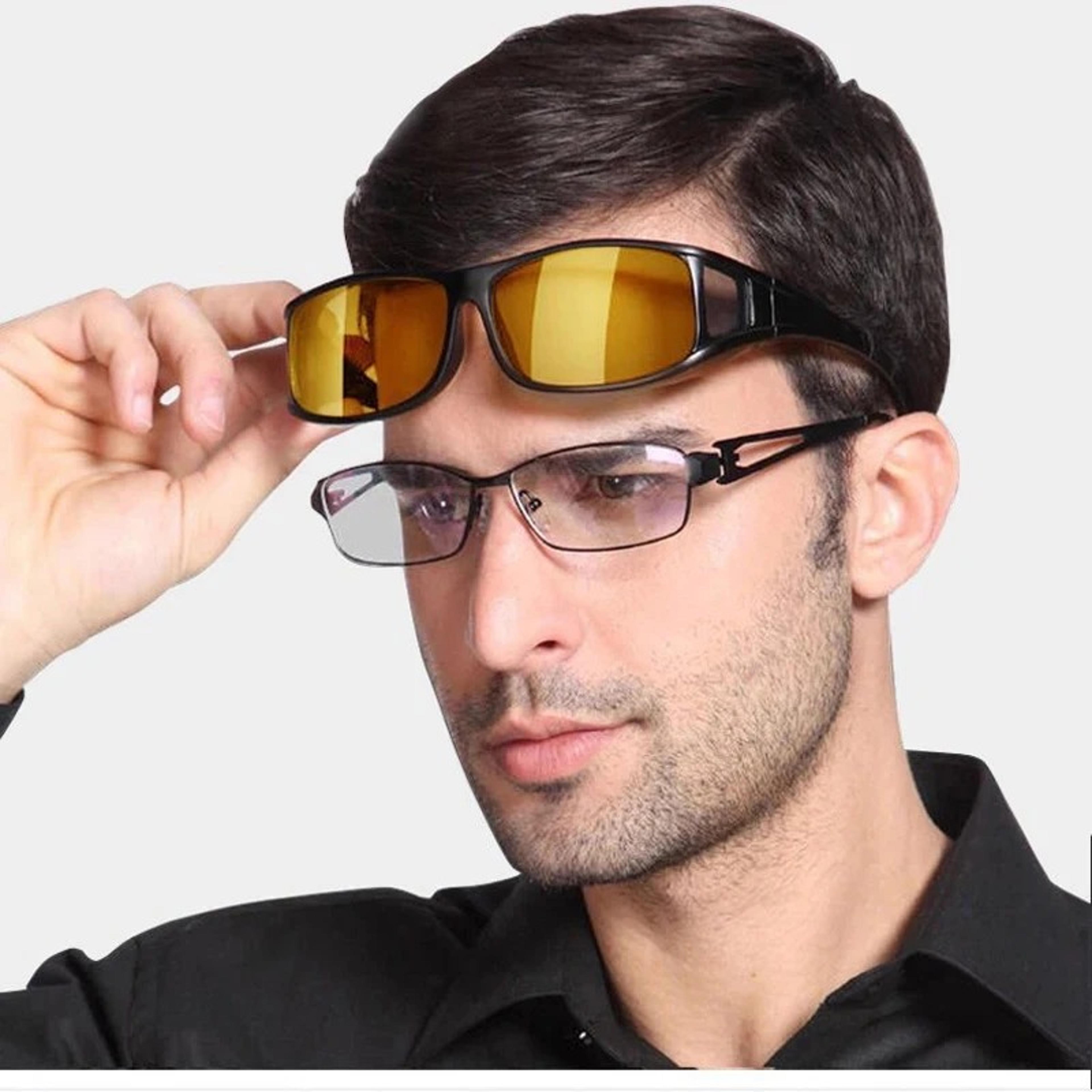 Night Driving Glasses Driver Goggles Night Vision Sunglasses Unisex Sun Glasses UV Protection Eye W 2