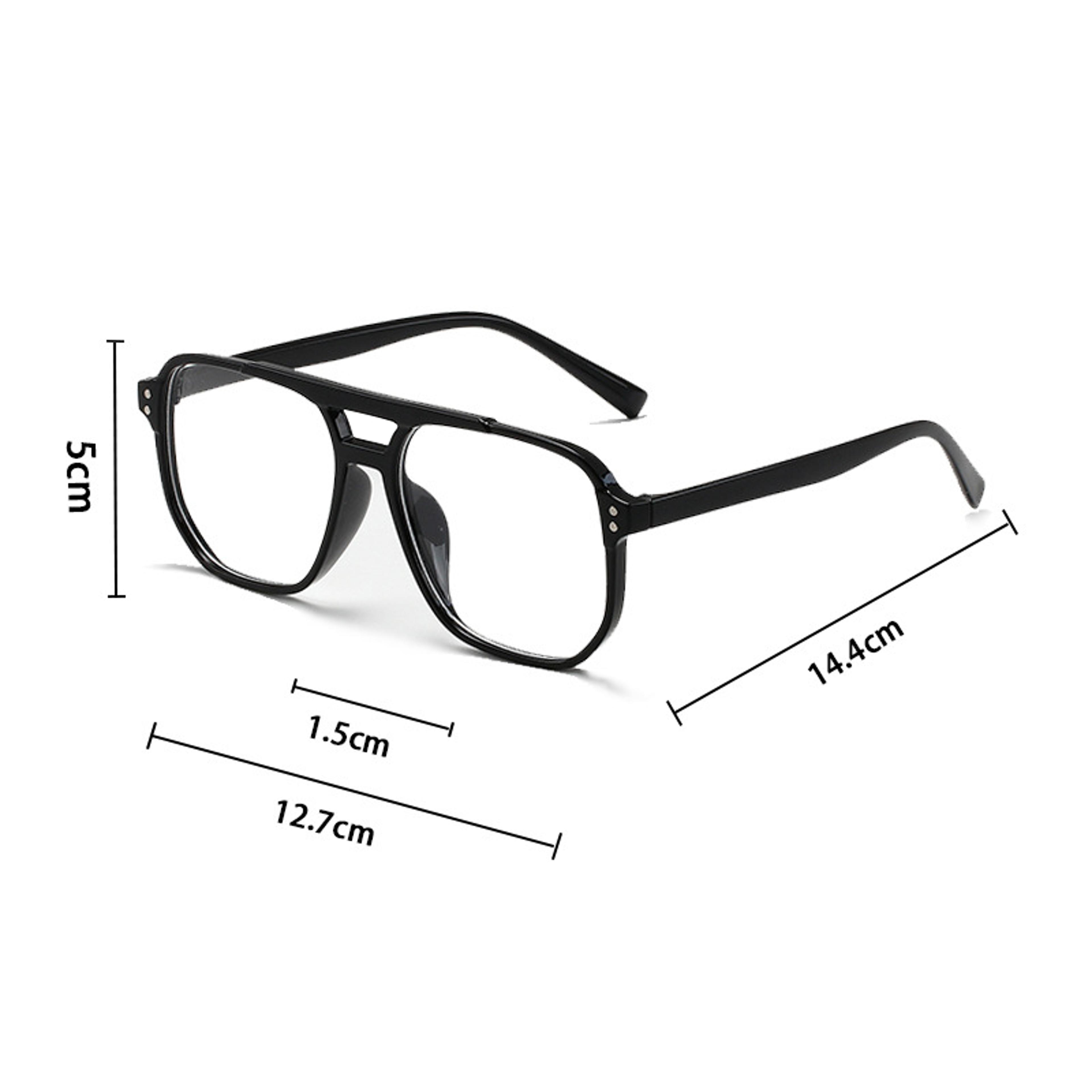Women Square Sun Glasses Retro Polygon Eyeglasses Men Double Beam Sunglasses Vintage Fashion Black  1