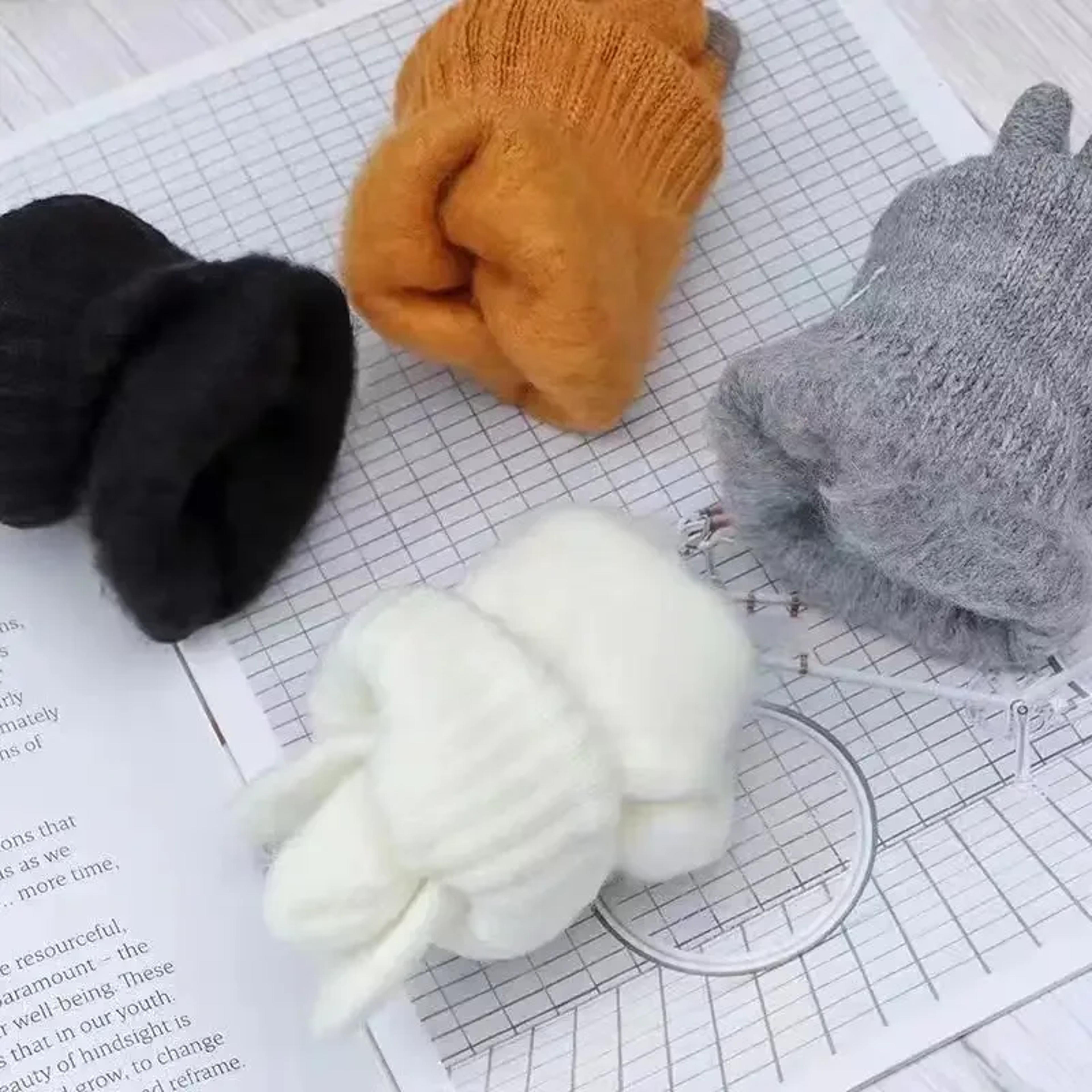 Women Men Stretch Knit Mittens Warm Winter Wool Full Finger Gloves Touch Screen Outdoor Cycling Dri 5