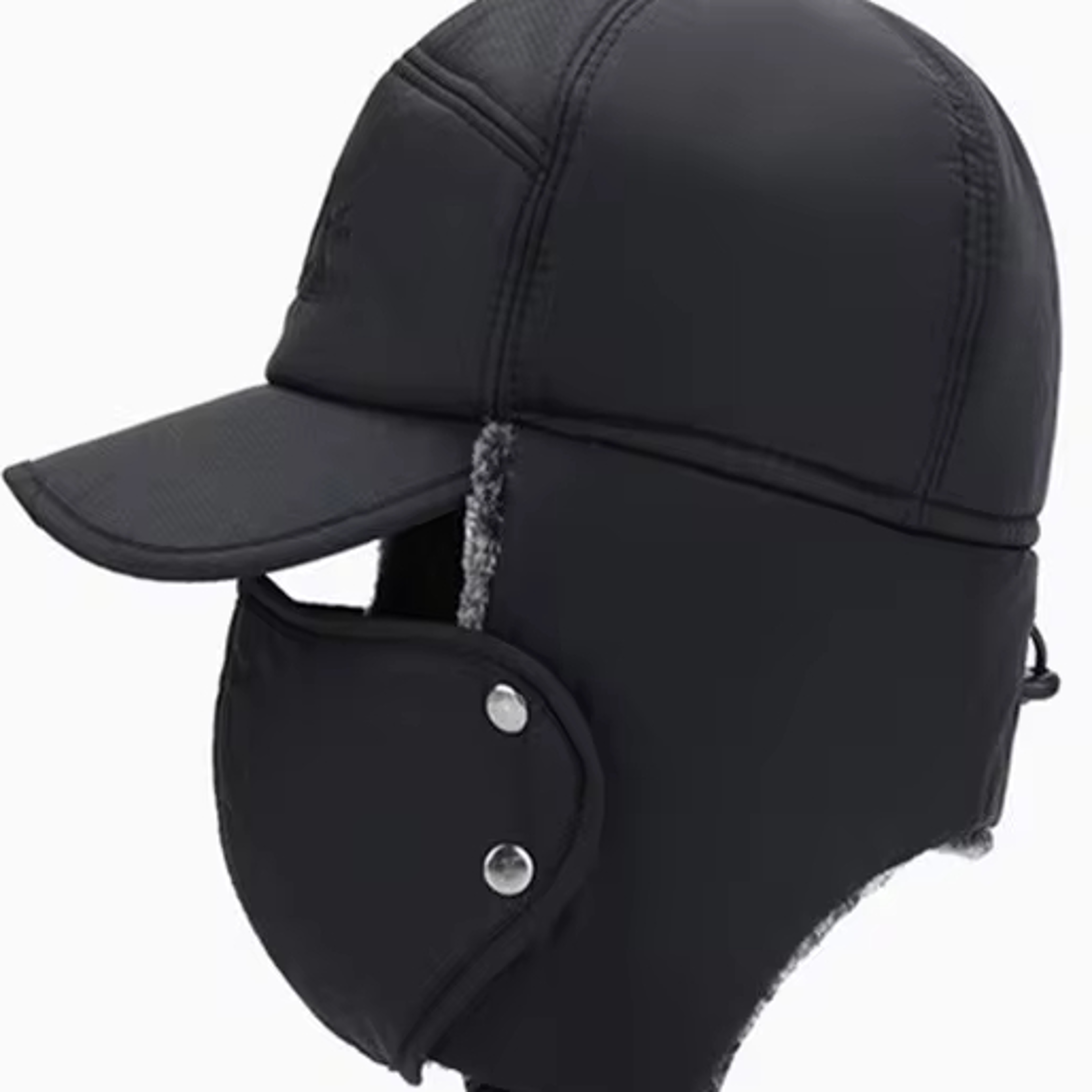 Winter Warm Thickened Artificial Fur Baseball Hat for Skiing Soft Cold Weather Hat for Men and Wome