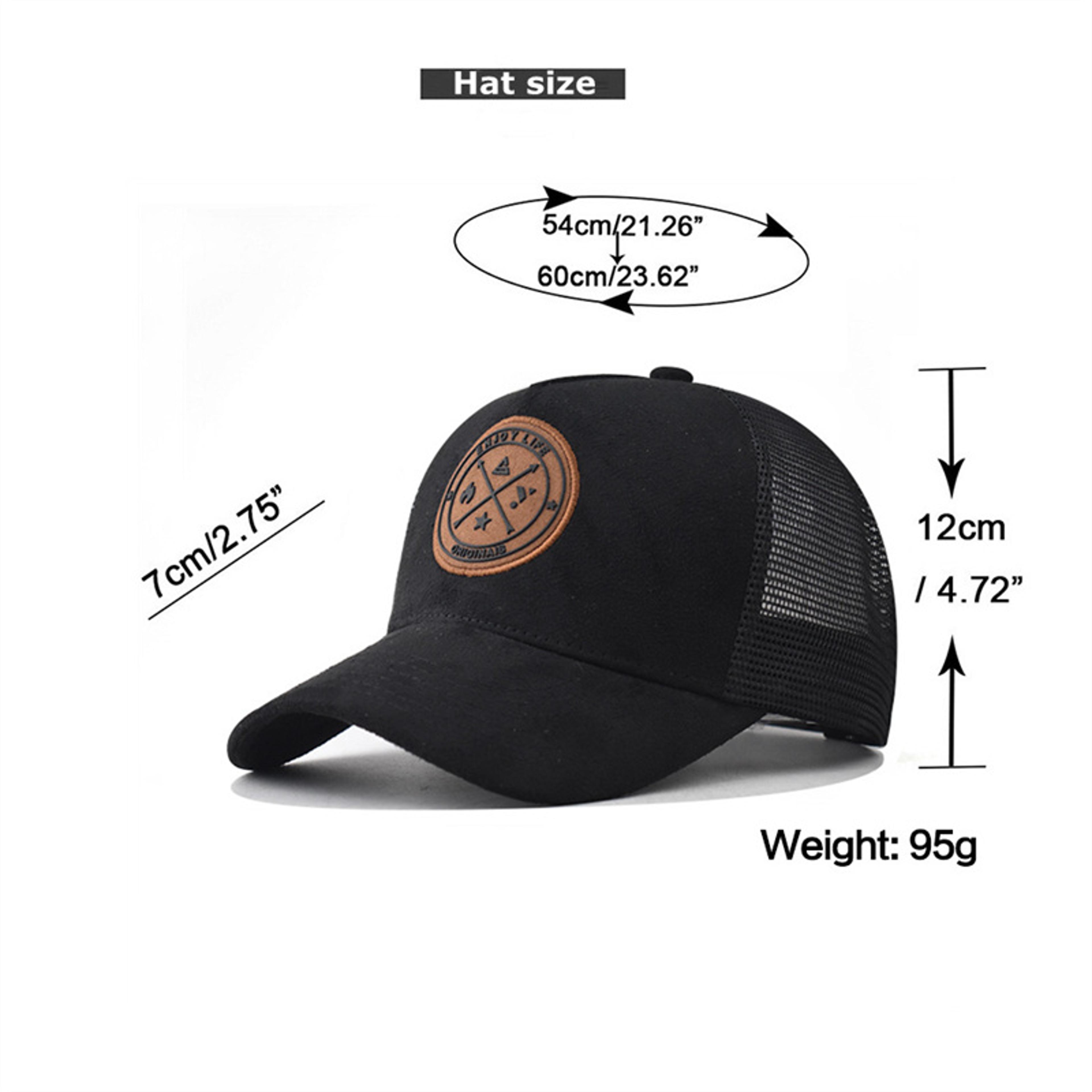 Summer Mesh Baseball Cap Women Men ENJOY LIFE Letter Patch Snapback Hat Casual Breathable Unisex St 3