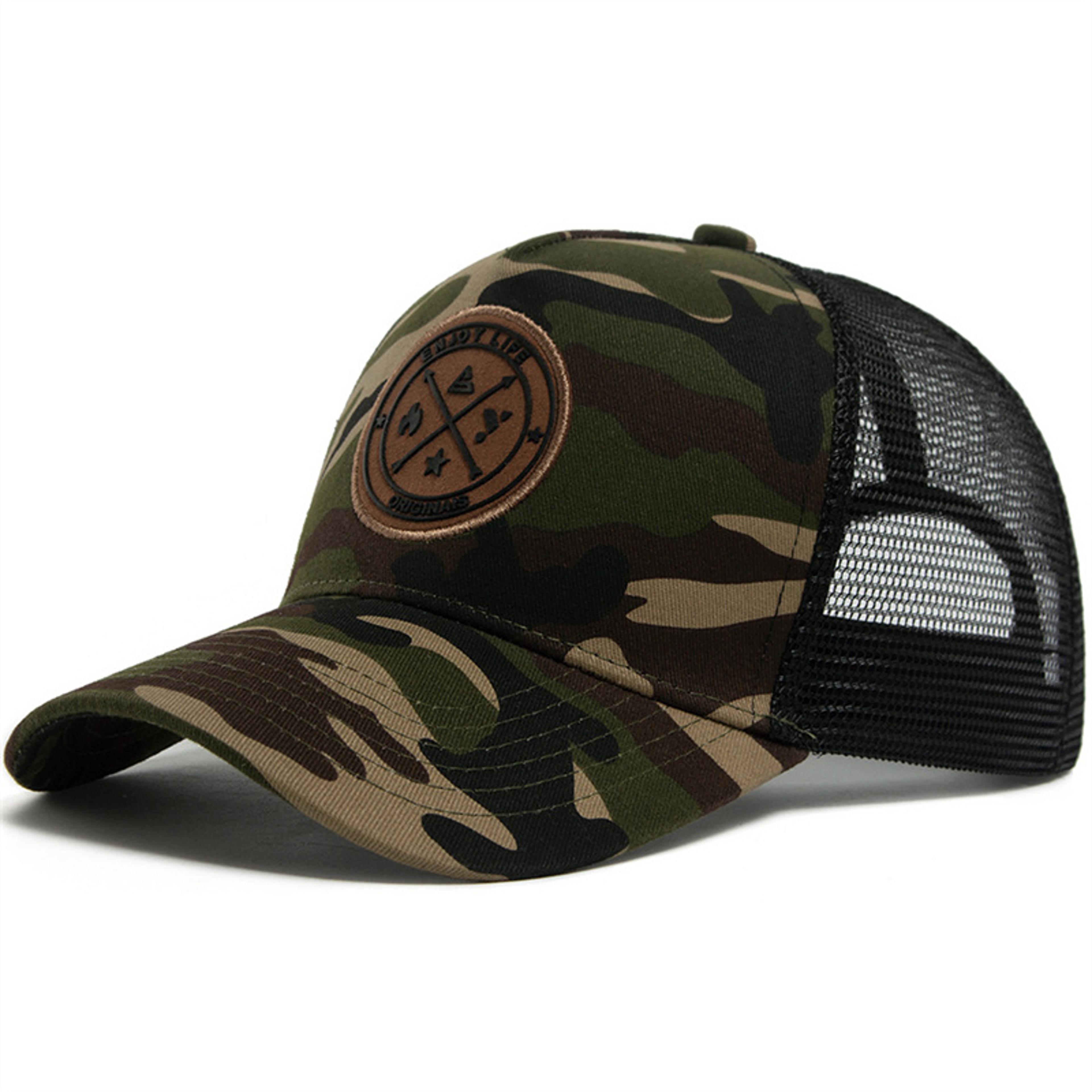 Summer Mesh Baseball Cap Women Men ENJOY LIFE Letter Patch Snapback Hat Casual Breathable Unisex St 9
