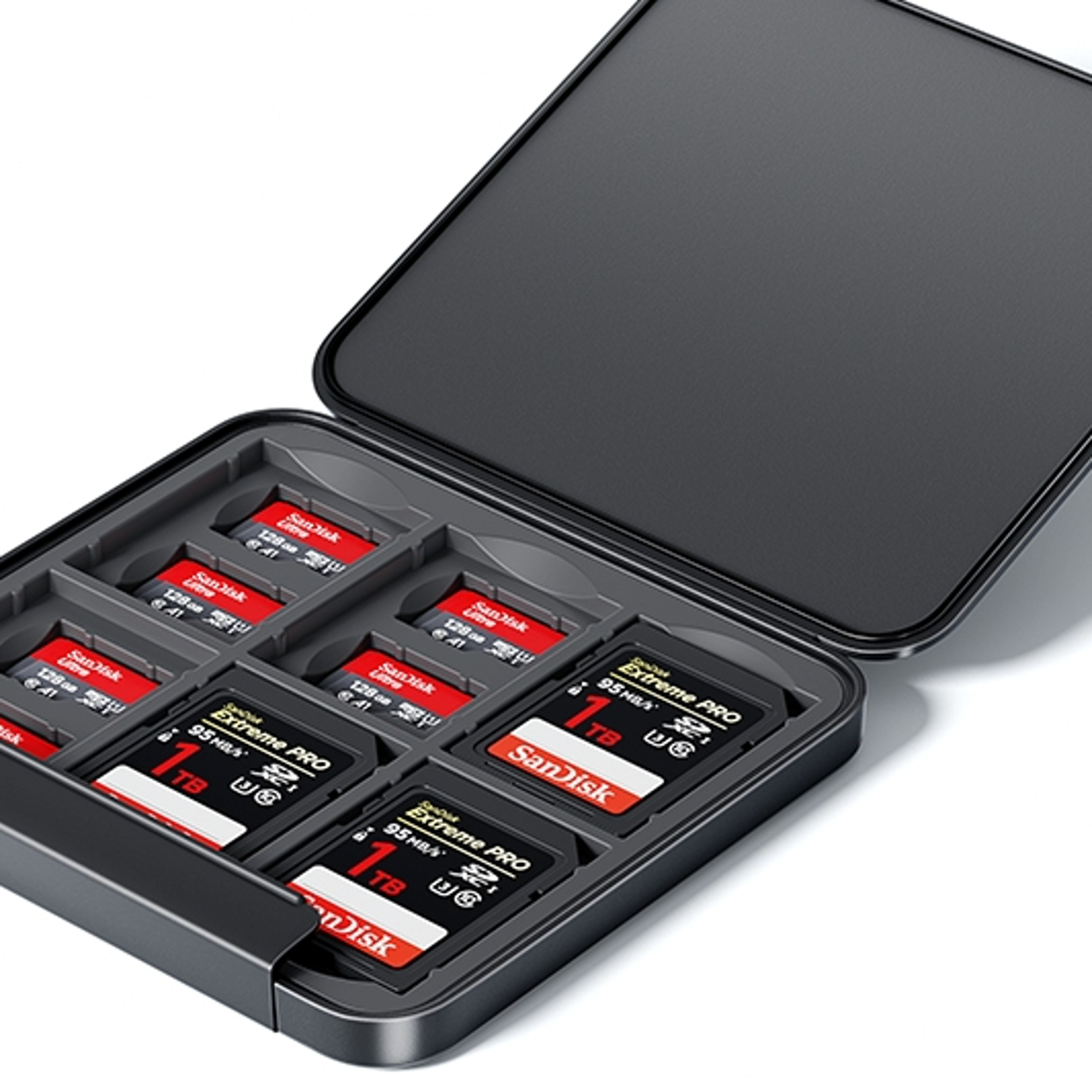 memory card case holder, water resistant & anti-shock protector