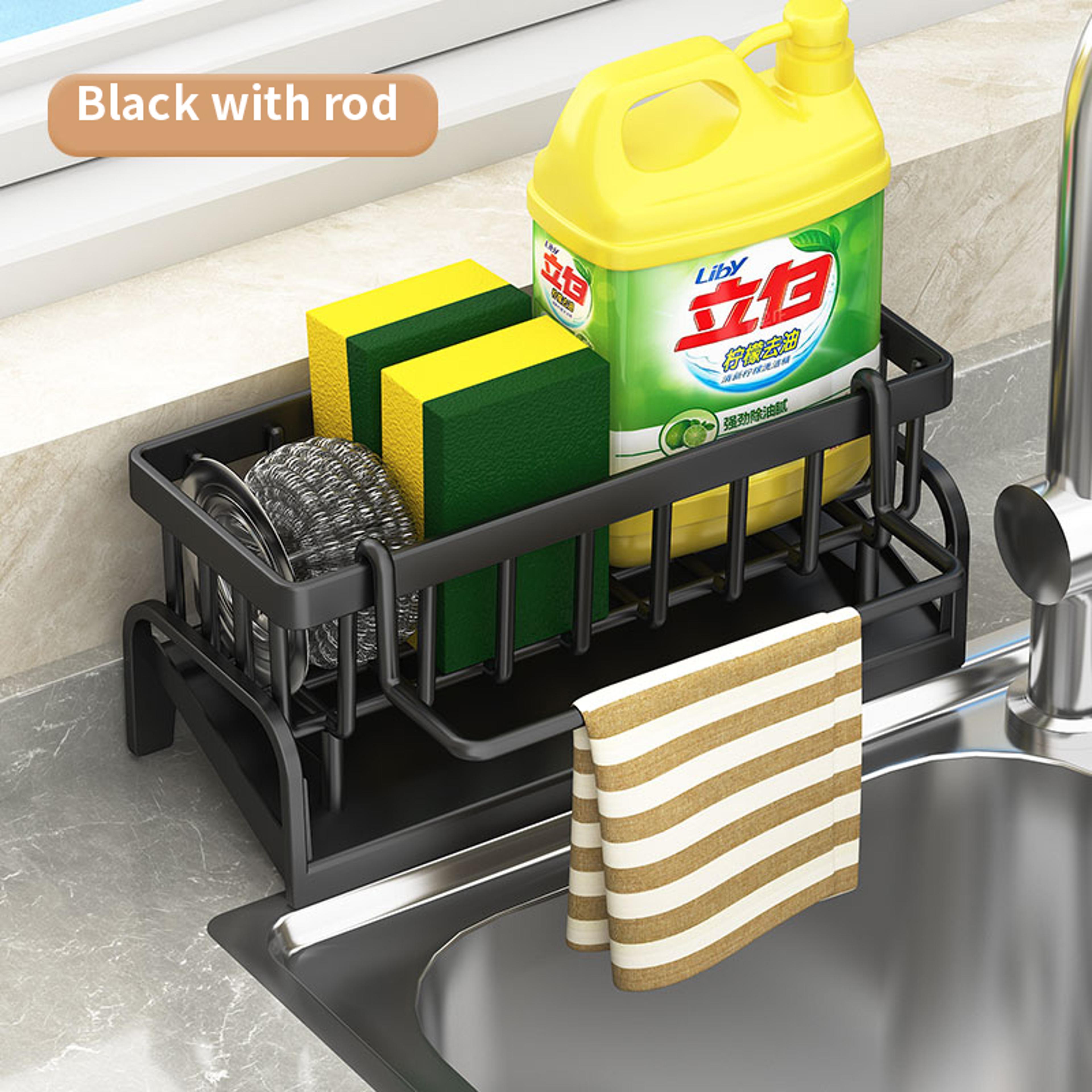 Kitchen Shelf Sponge Rack For Detergent Storage And Draining 6