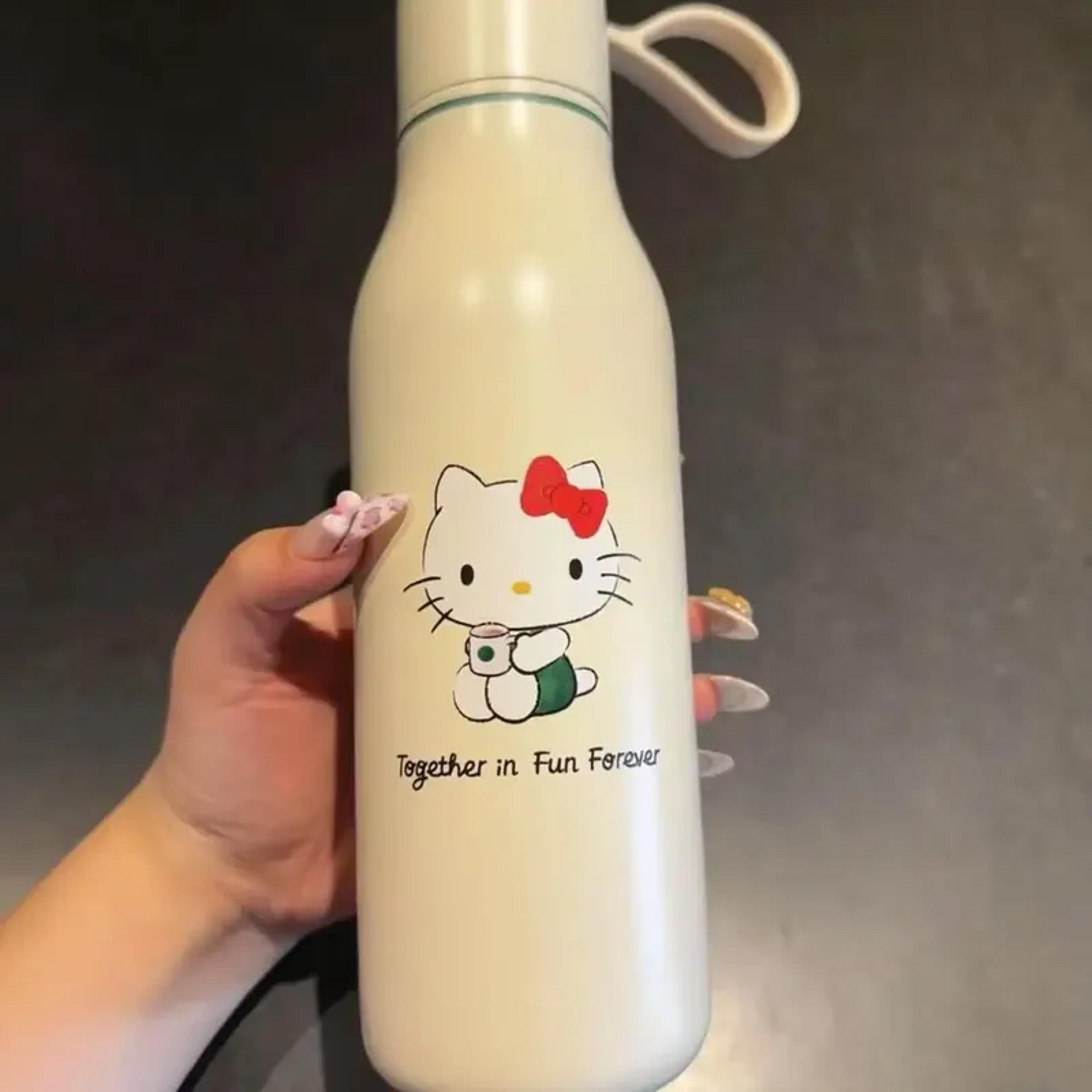 Hello Kitty Joint Stainless Steel Mug Portable Sports Cup Cute Girl Replica Gift 6