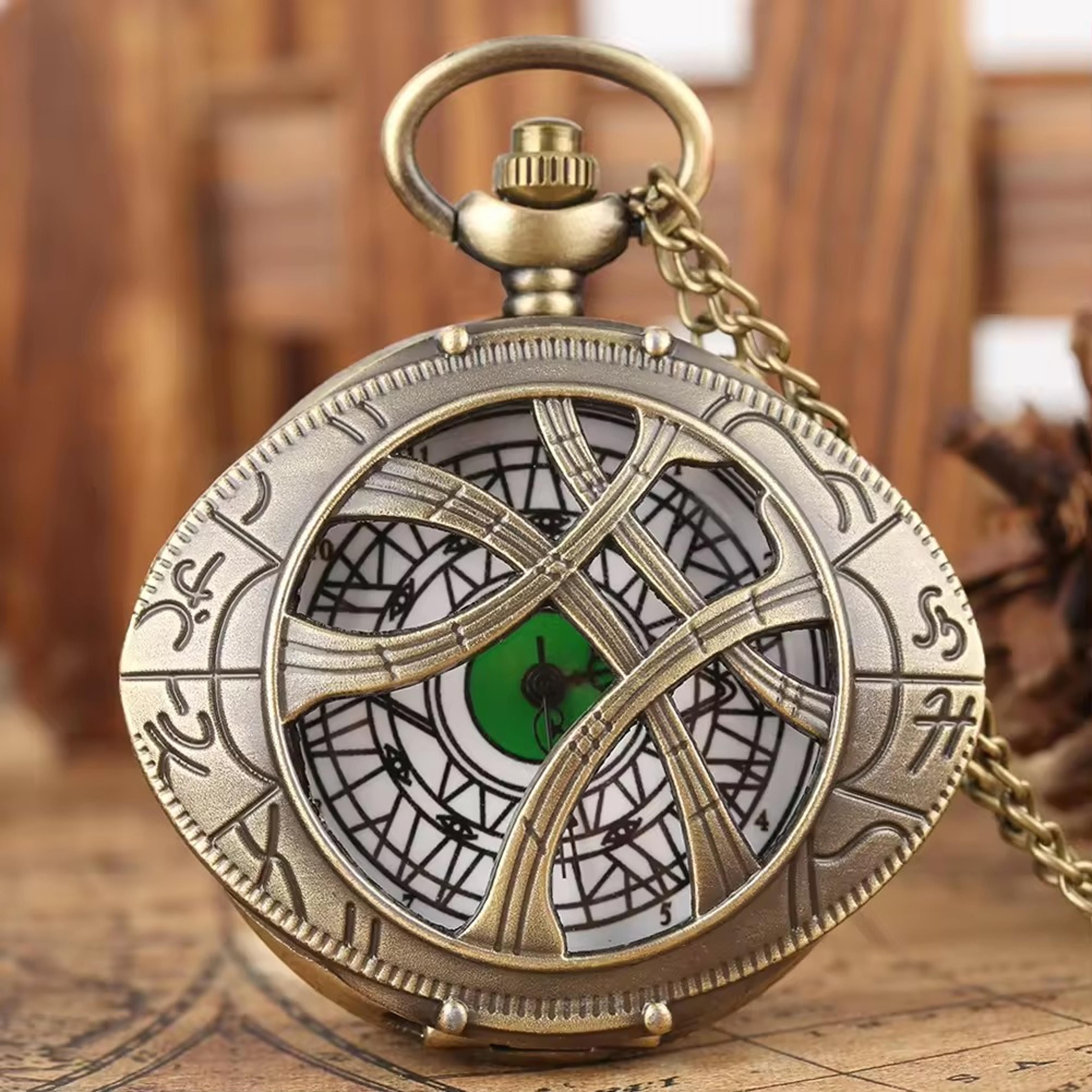 Gift Necklace Chain Pendant Old Clock Quartz Pocket Watch For Men And Women 5