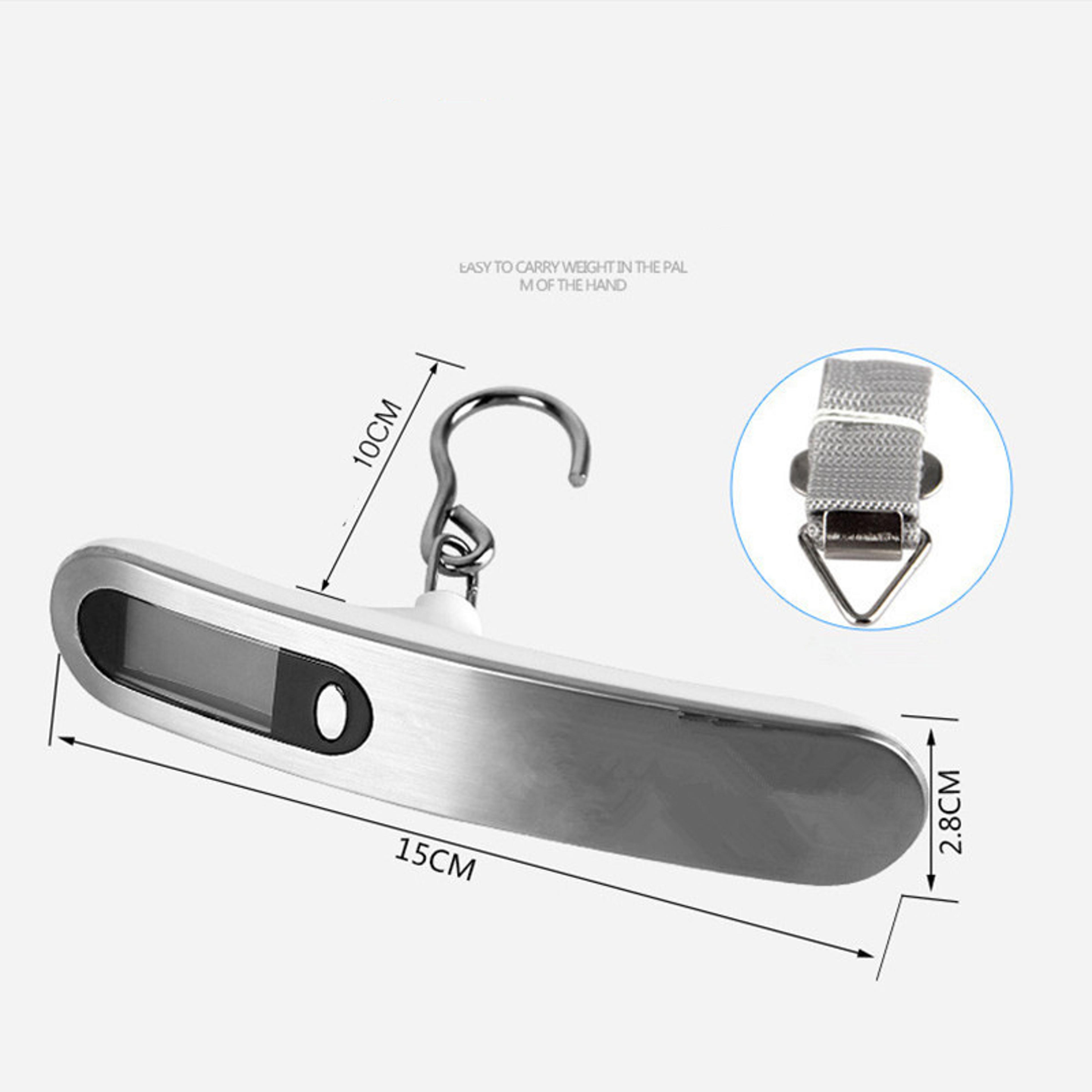 Portable Scale Digital LCD Display 110lb50kg Electronic Luggage Hanging Suitcase Travel Weighs Bagg 2