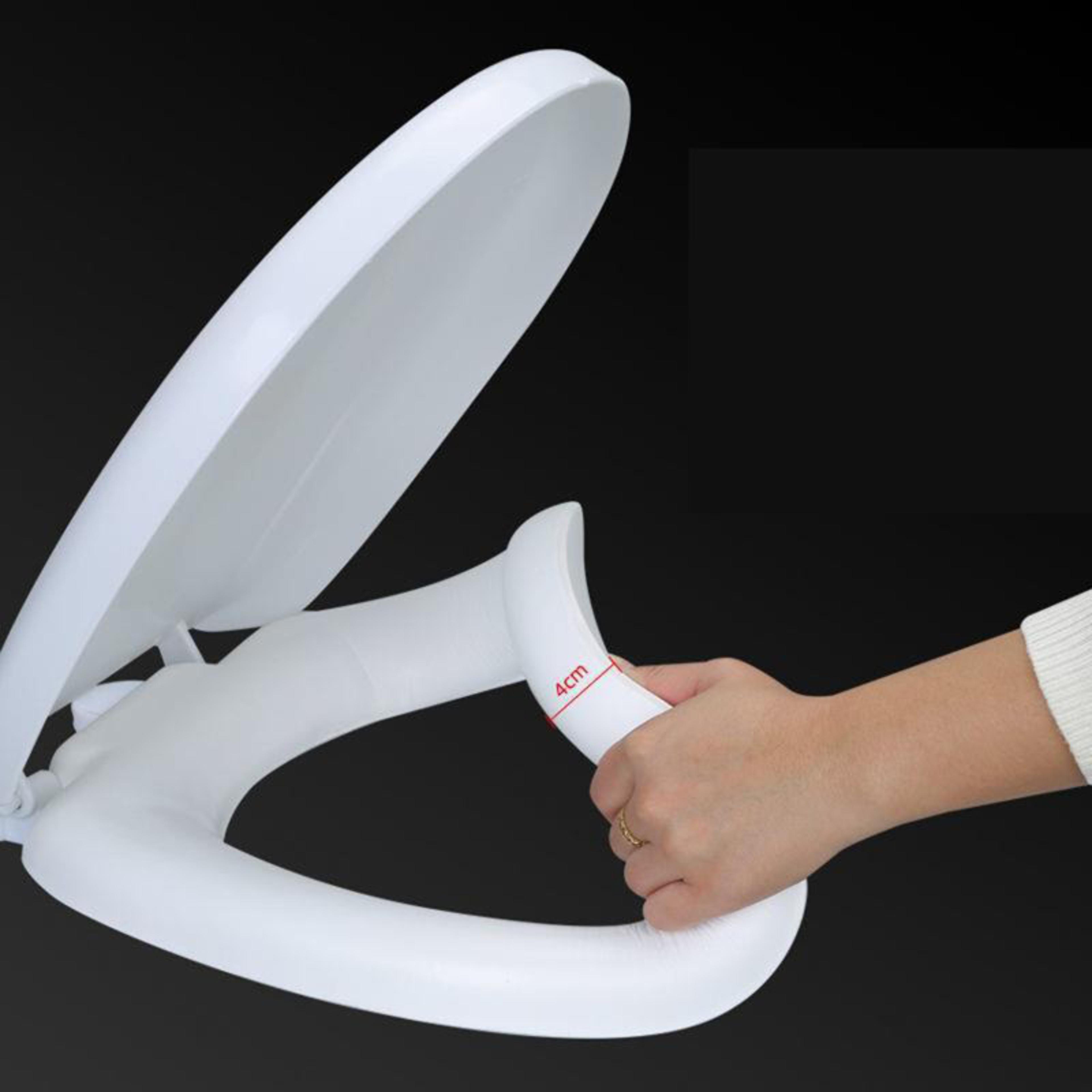 Toilet Cover Soft Comfortable Bathroom Warmer Seat Waterproof Pad Removable Mat Household Bath Supp 2