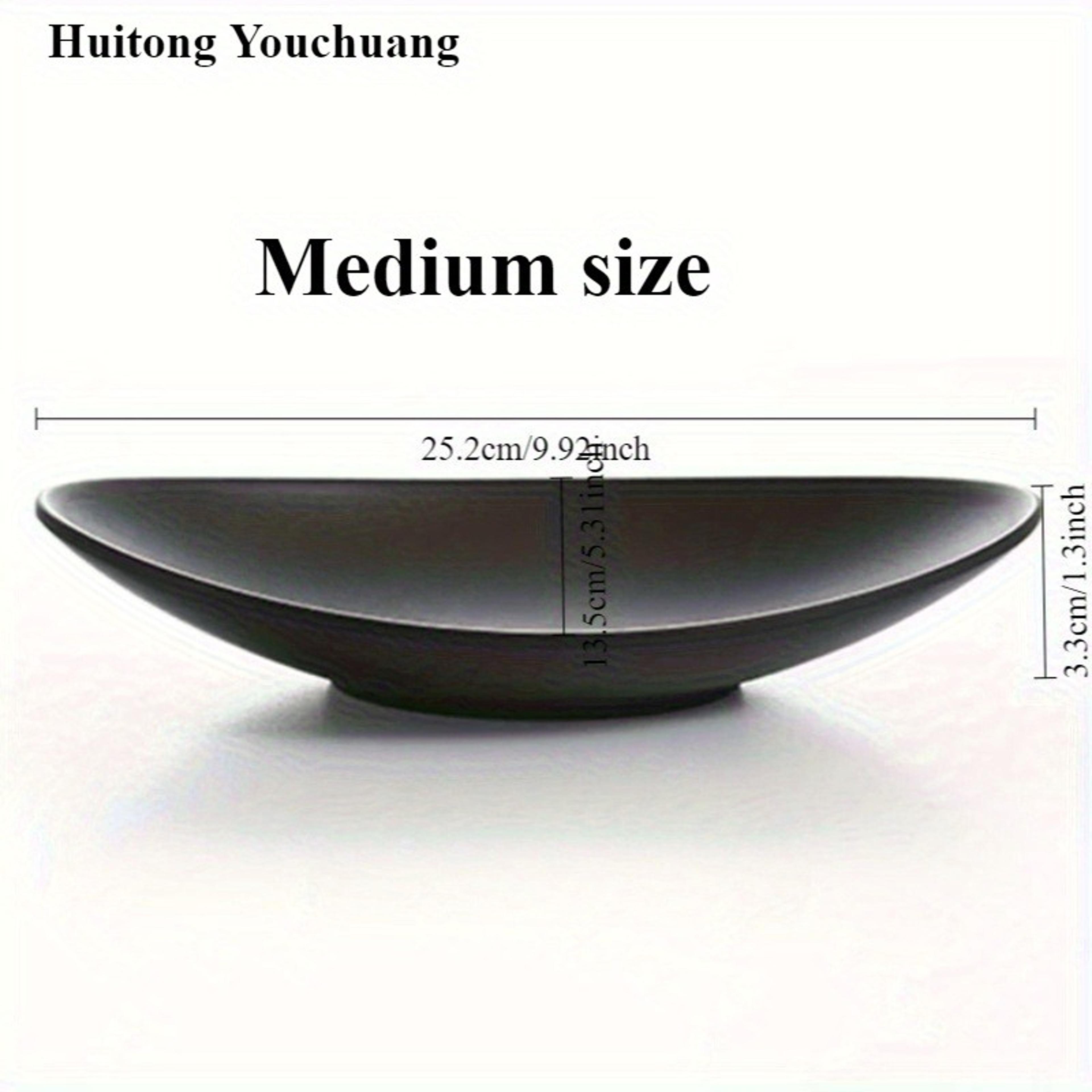 Multifunctional Oval Tray Frosted Black Jewellery Key Organiser Kitchen Supplies Ring Holder 4