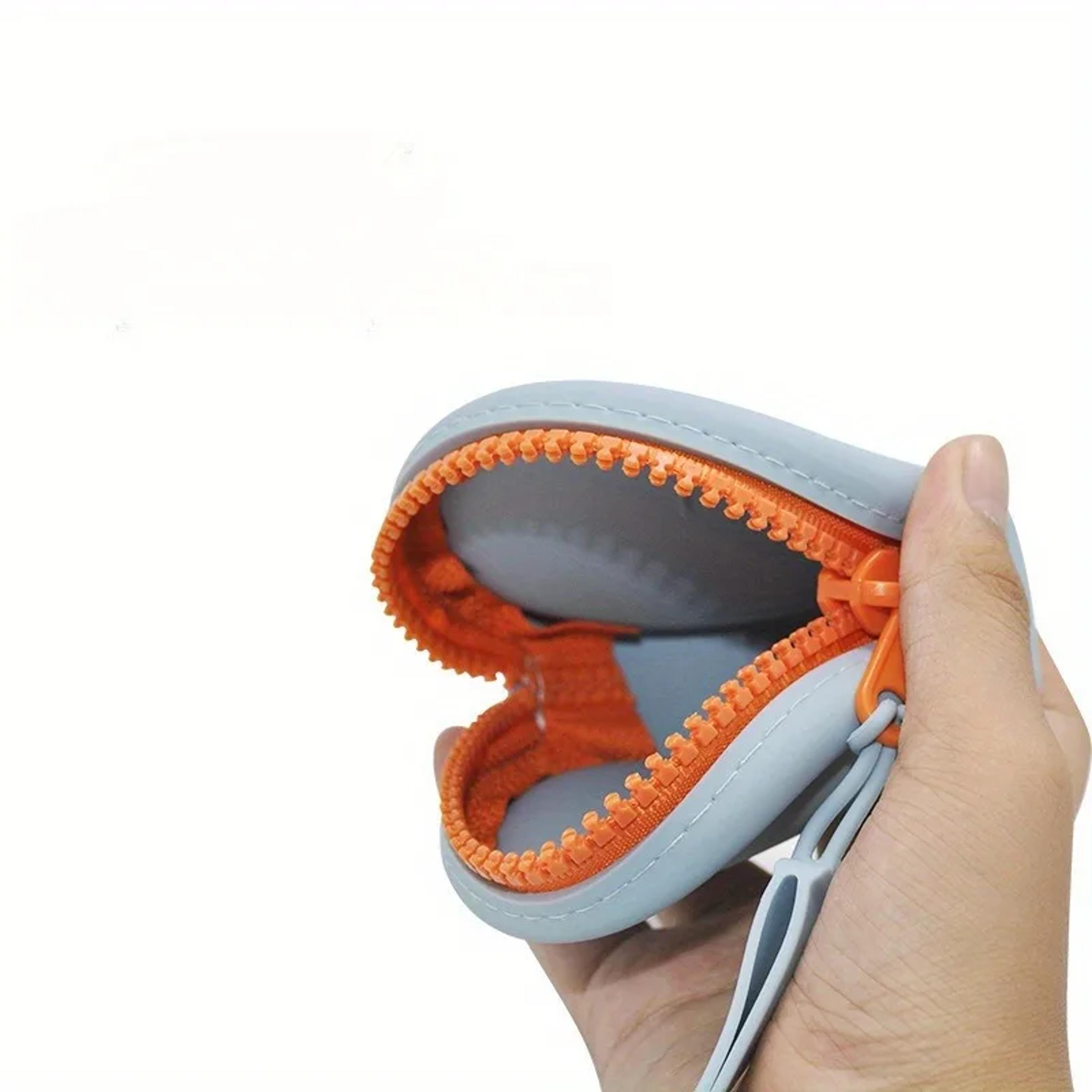 Mini Zipper Silicone Makeup Bag Waterproof Coin Wallet Headphone Storage 0