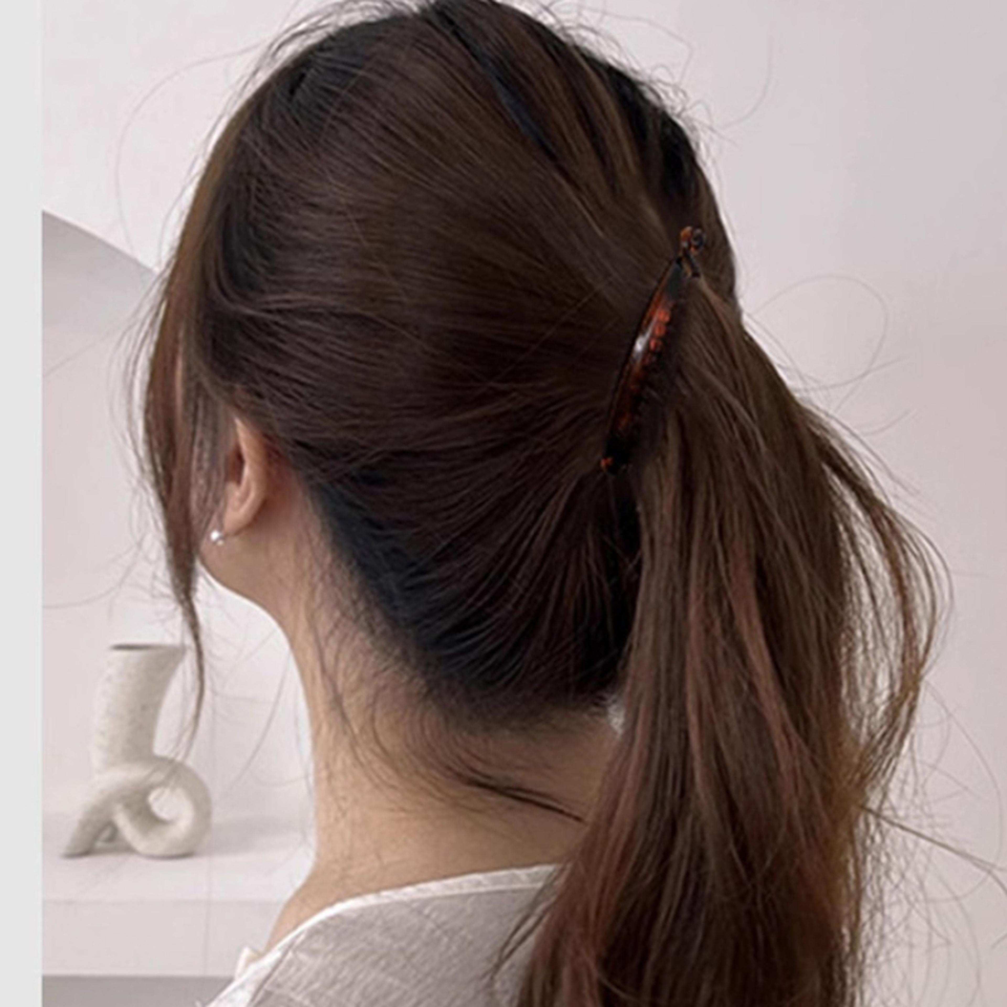 Modern Style Fish Tail Hair Pin Plastic Material For Daily Styling And Gifts 3
