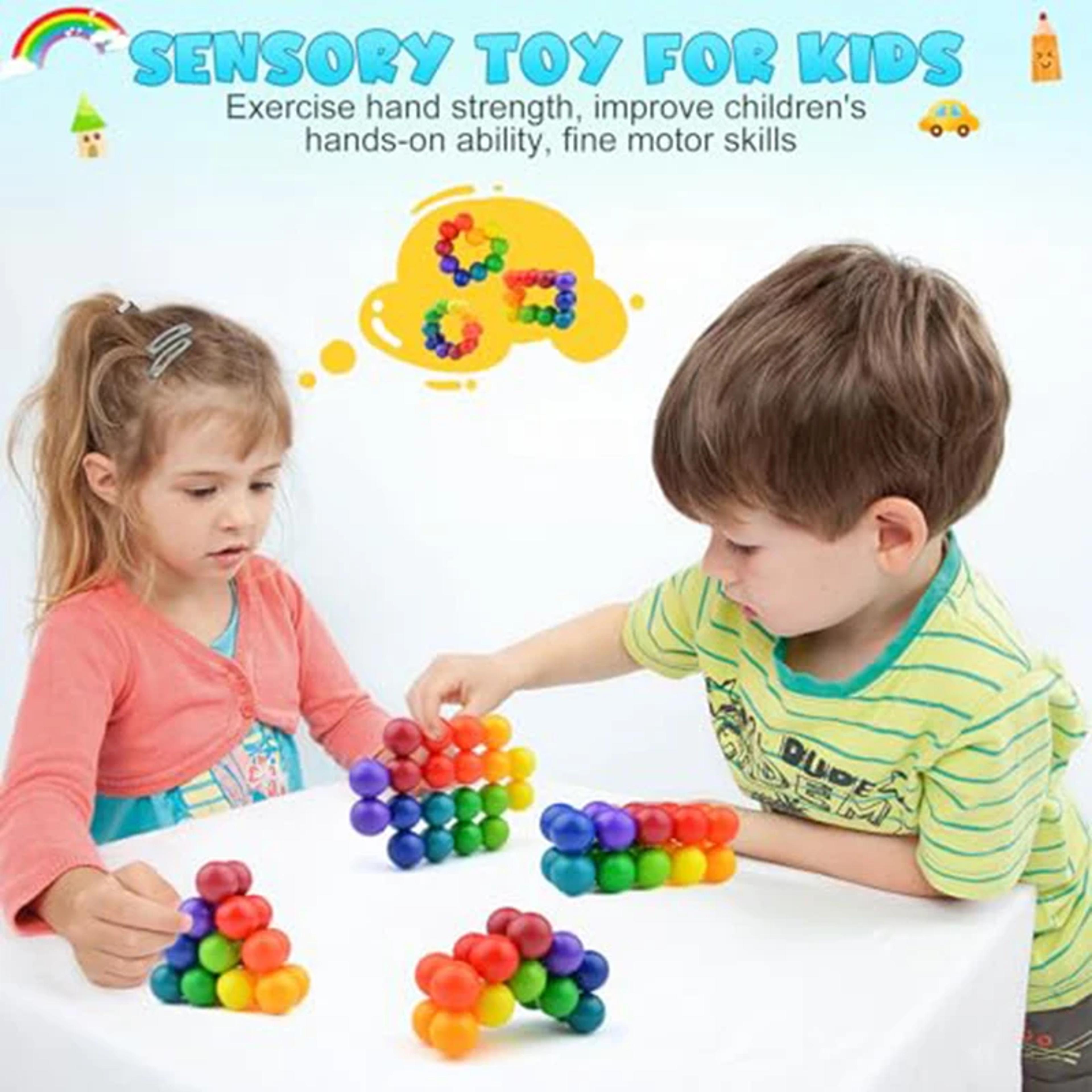 Sensory Fidget Toys Rotating Educational Balls For Stress Relief 2