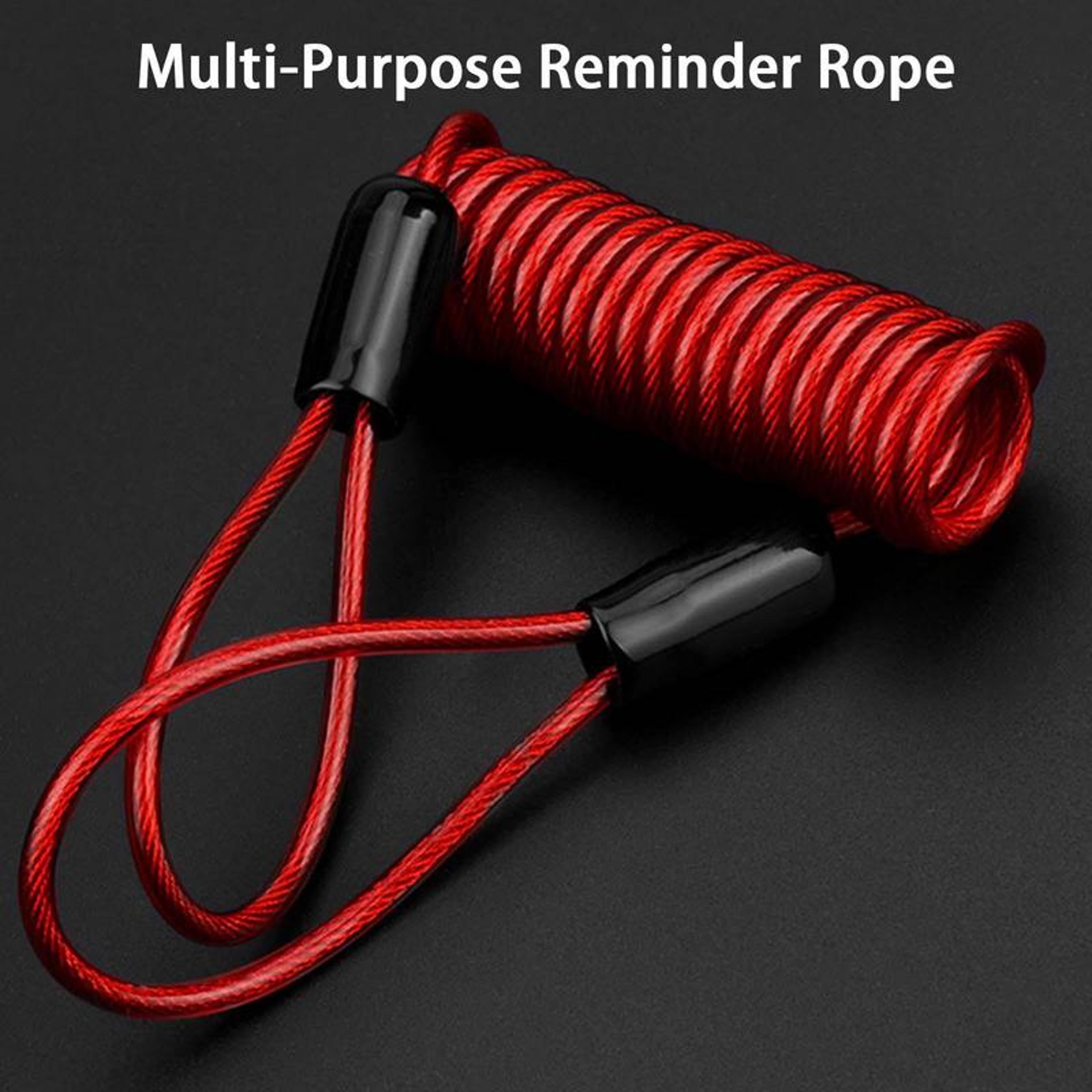Lock Reminder Cable Disc Lock Cable AntiTheft Protection Steel Wire Spring Reminder Rope For Scoote 5