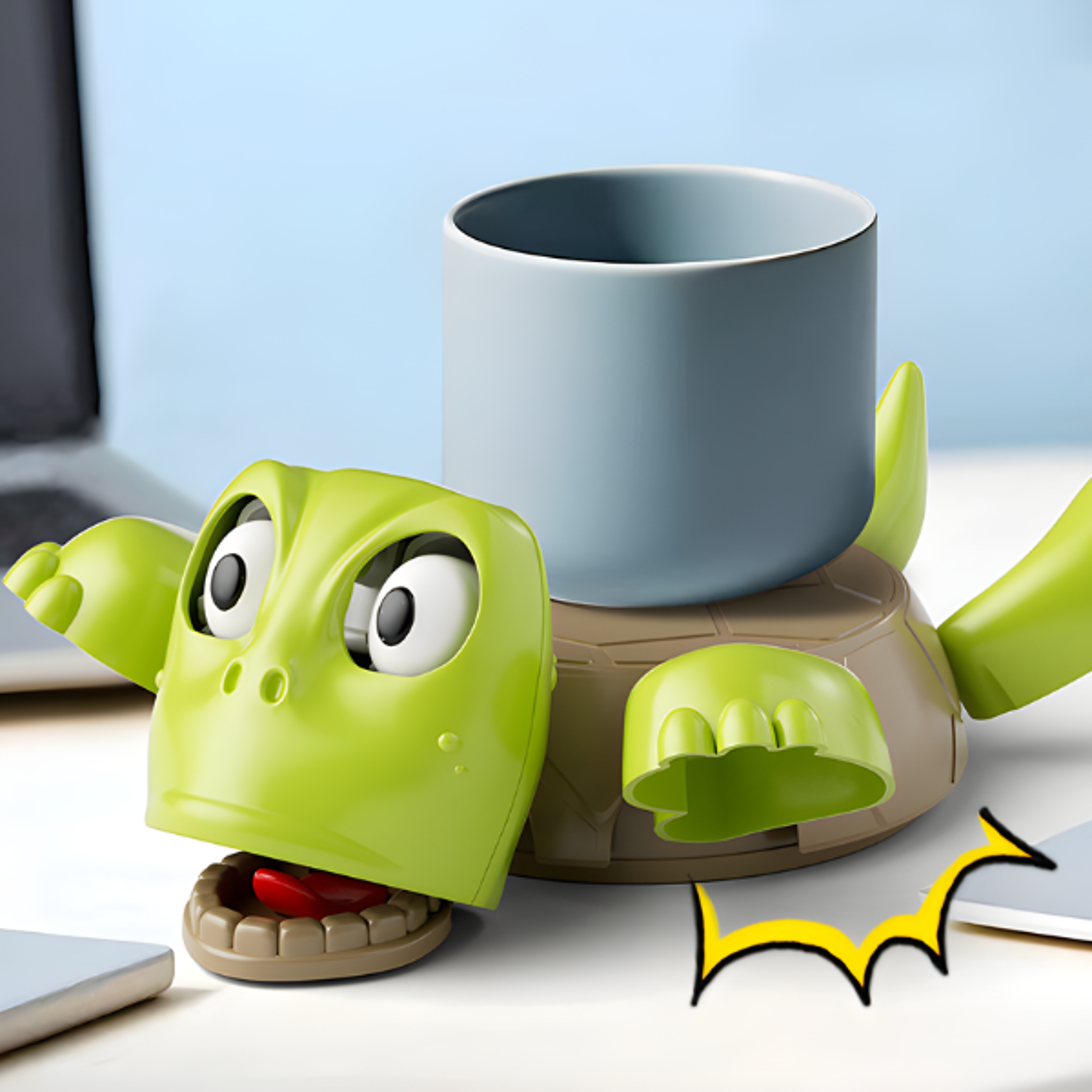 funny cute turtle shape insulation mat tea coaster, plastic anti-scald kettle tableware