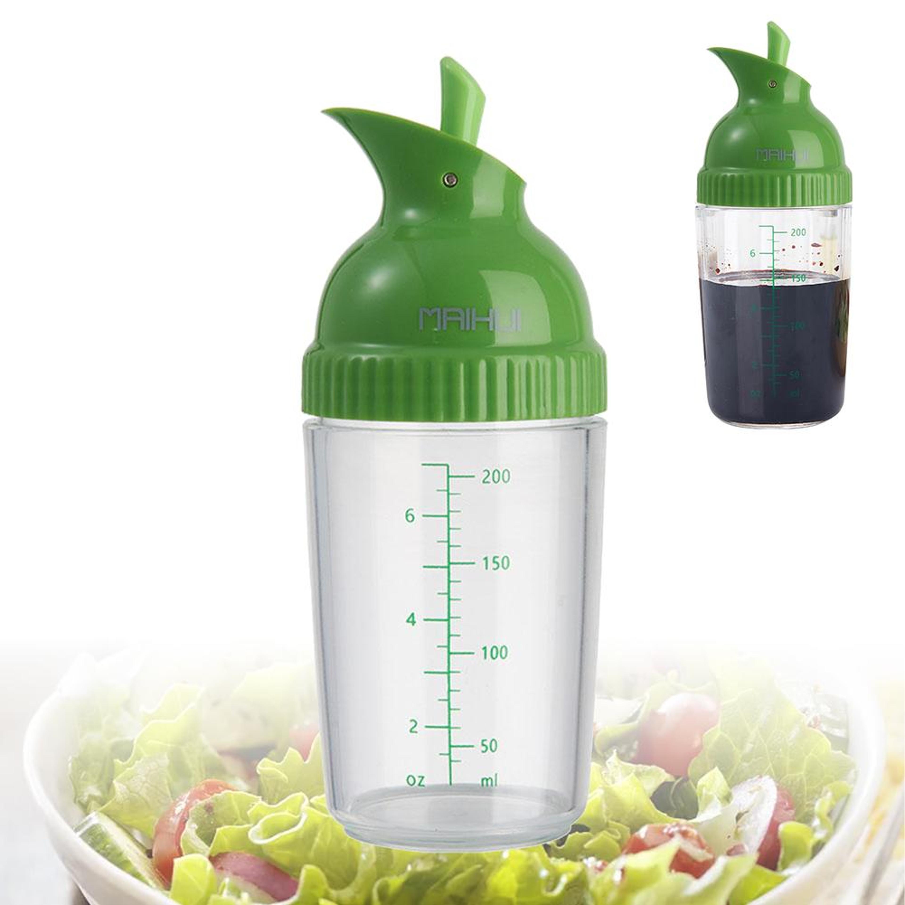 Salad Dressing Shaker Cup Leak Proof Manual Sauces Mixer 2