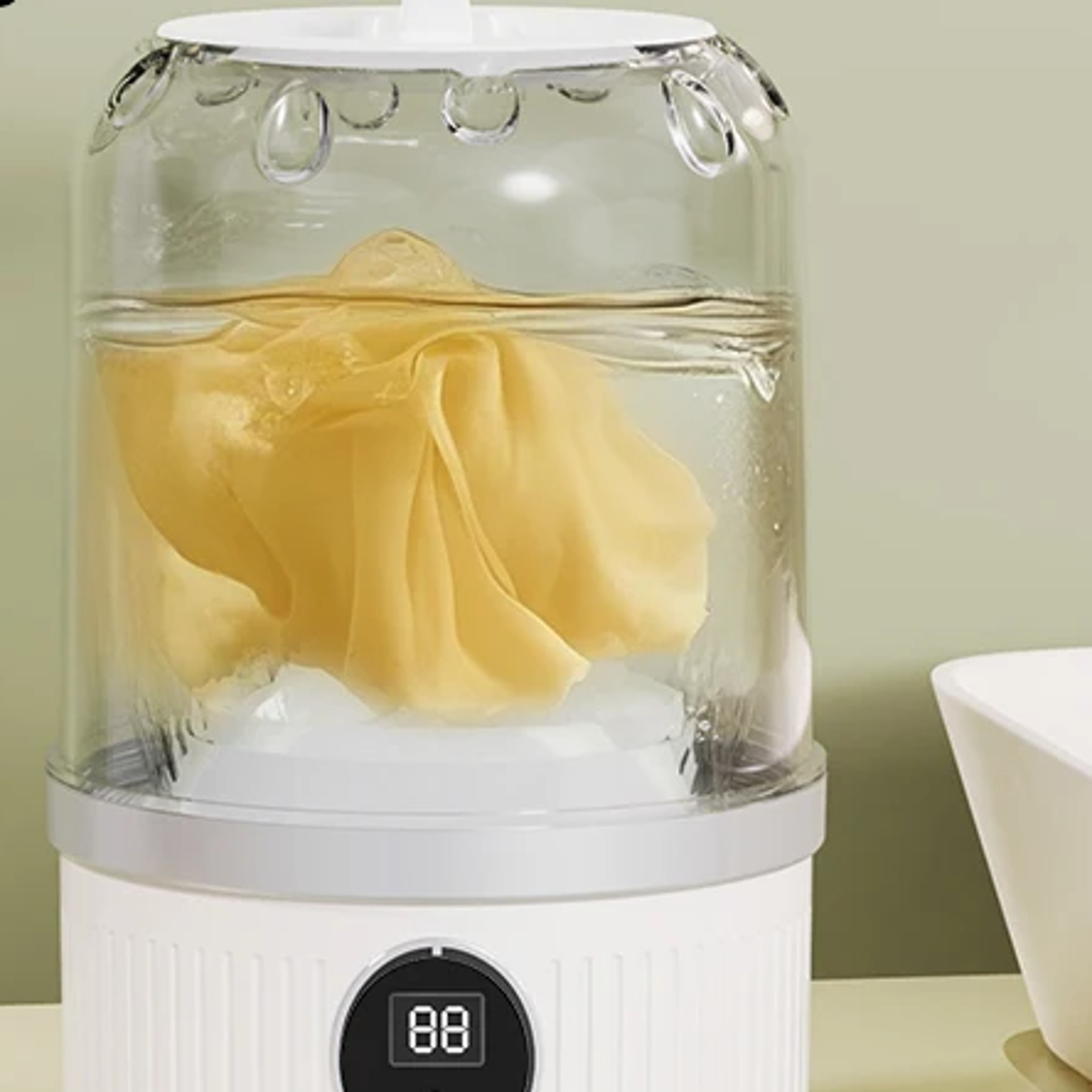 Portable Mini Washing Machine for Pet Clothes Wireless Charging Electric Washing Cup for Home Unde