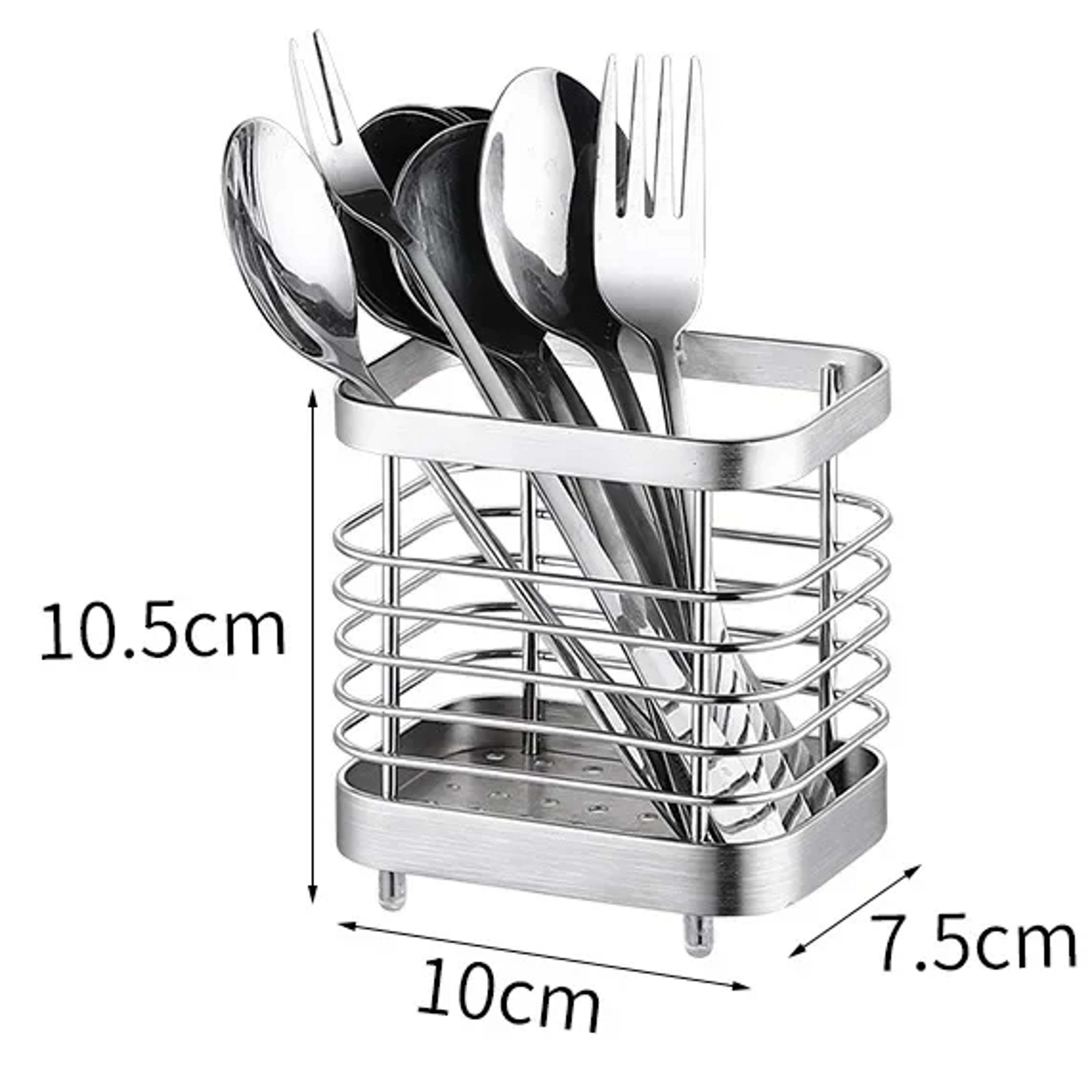 Stainless Steel Kitchen Cutlery Holder Suspension Type Drainer for Chopsticks Forks and Spoons St