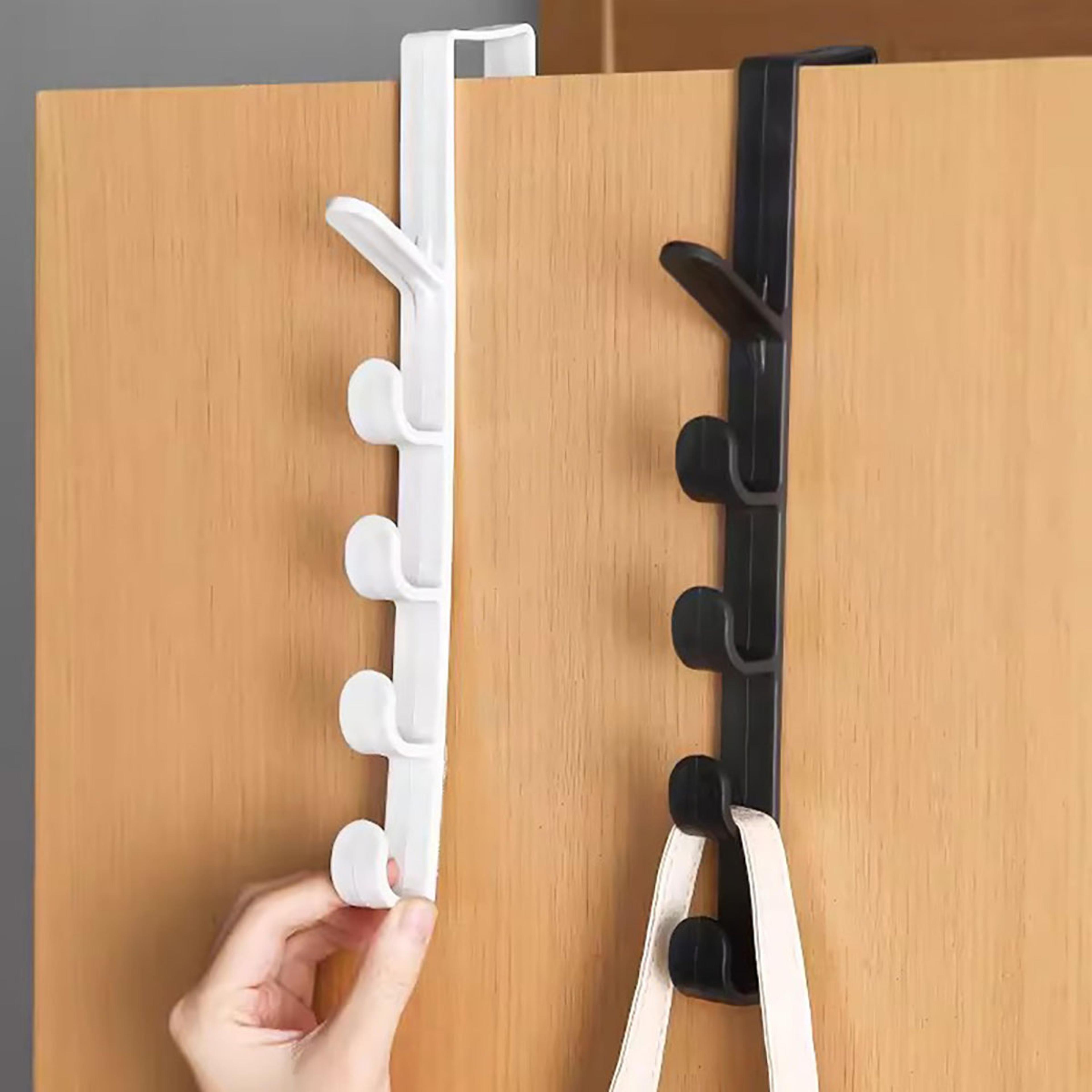 Bedroom Door Hanger Clothes Rack Over The Door Storage Purse Holder For Bags Plastic Home Organizer 3