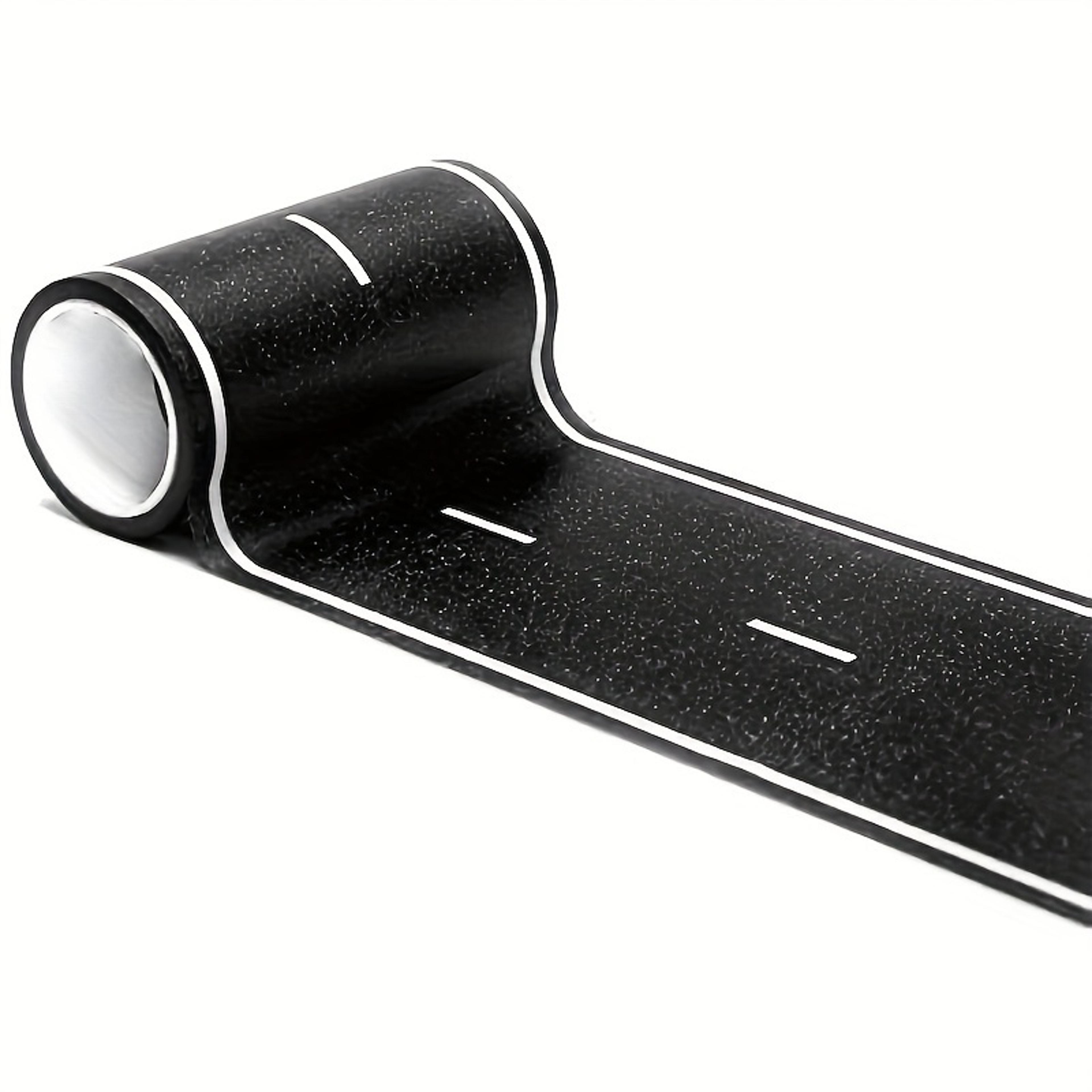 Cartoon Style Reusable Road Stickers Black Polyurethane Road Tape Party Racing Decoration Track 6