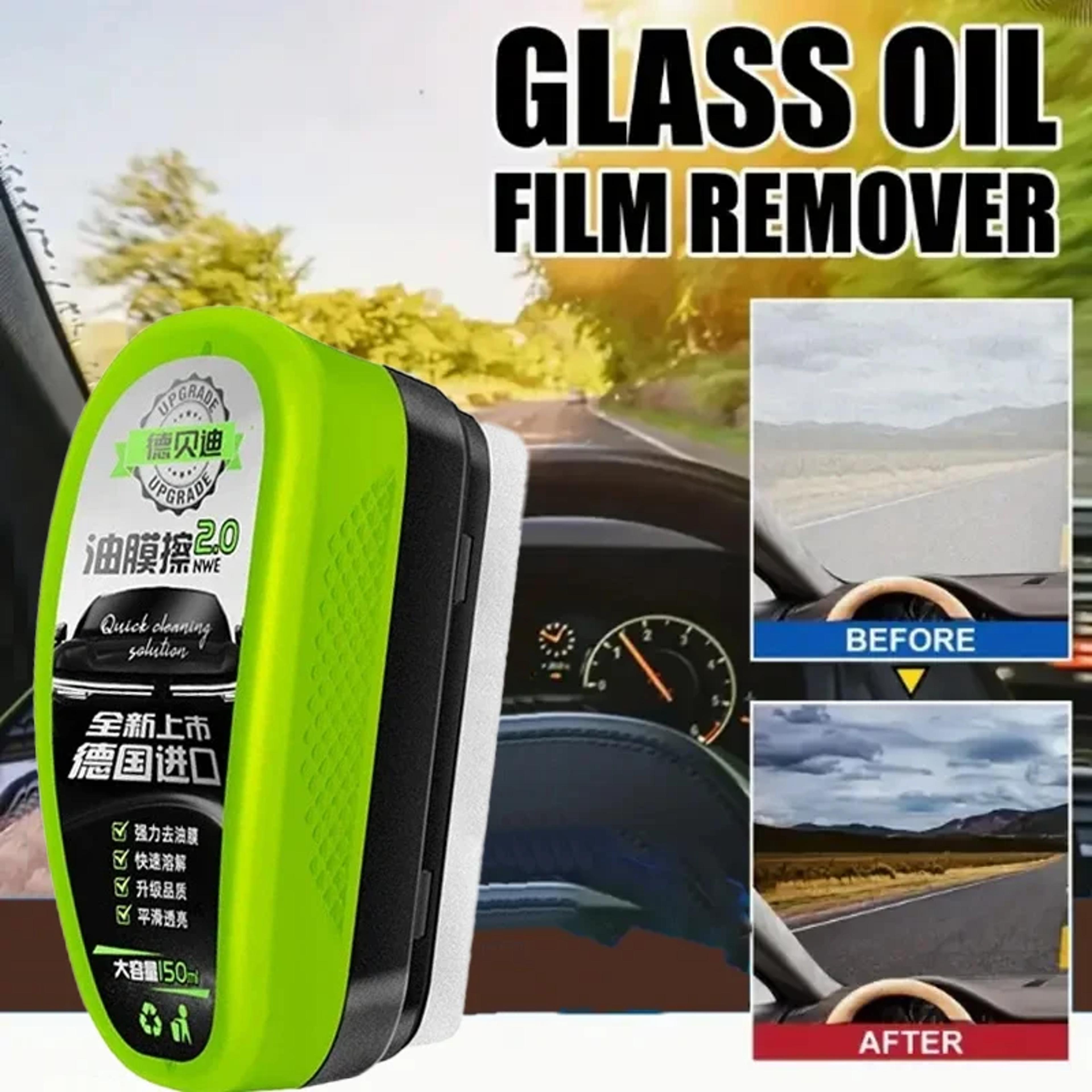 Universal Car Glass Oil Film Remover Home Glass Safety Enhancement Clear View Polish Cream Accessor