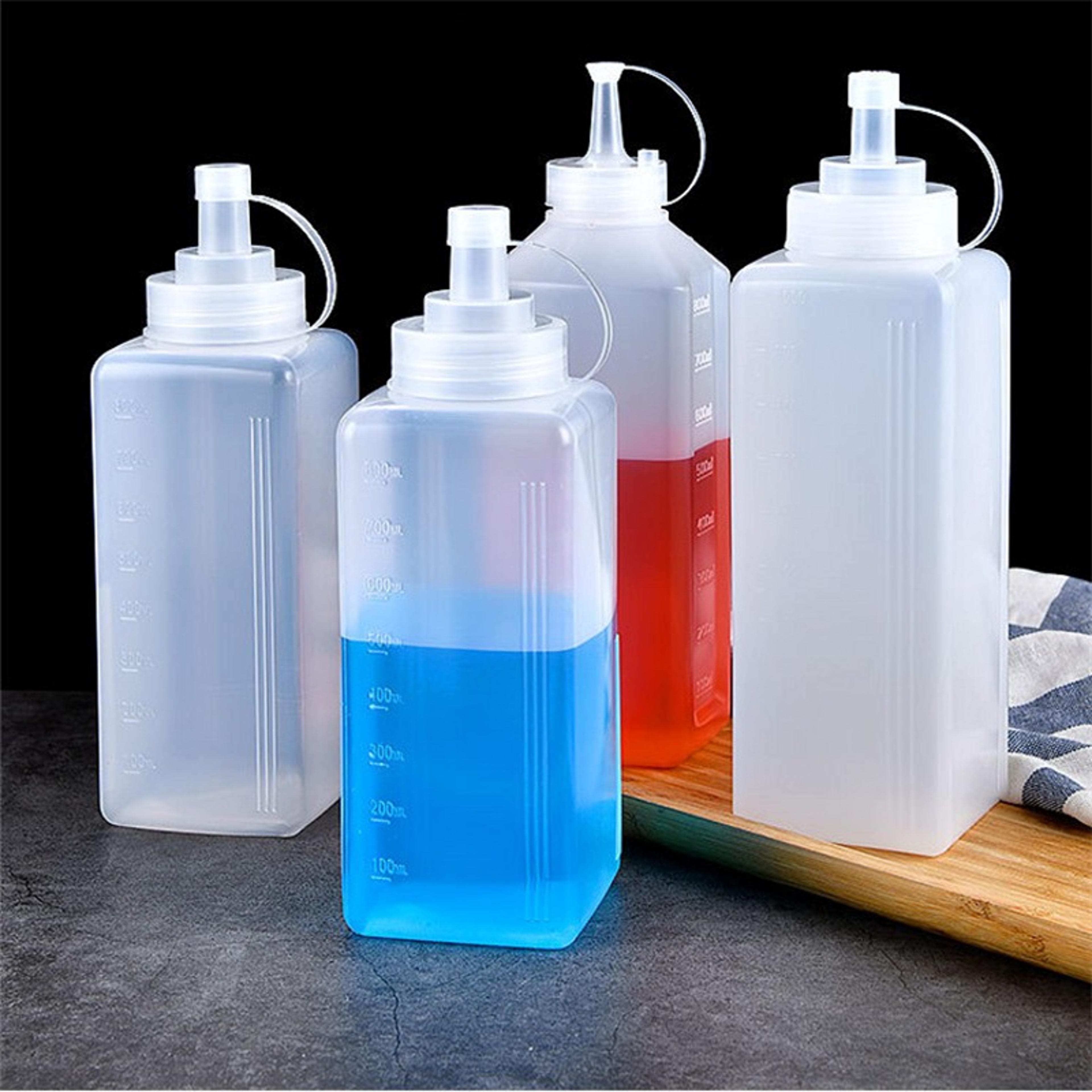 Squeeze Condiment Bottle With Lid Plastic Squeeze Bottle For Jam Salad Dressing Dispenser 0