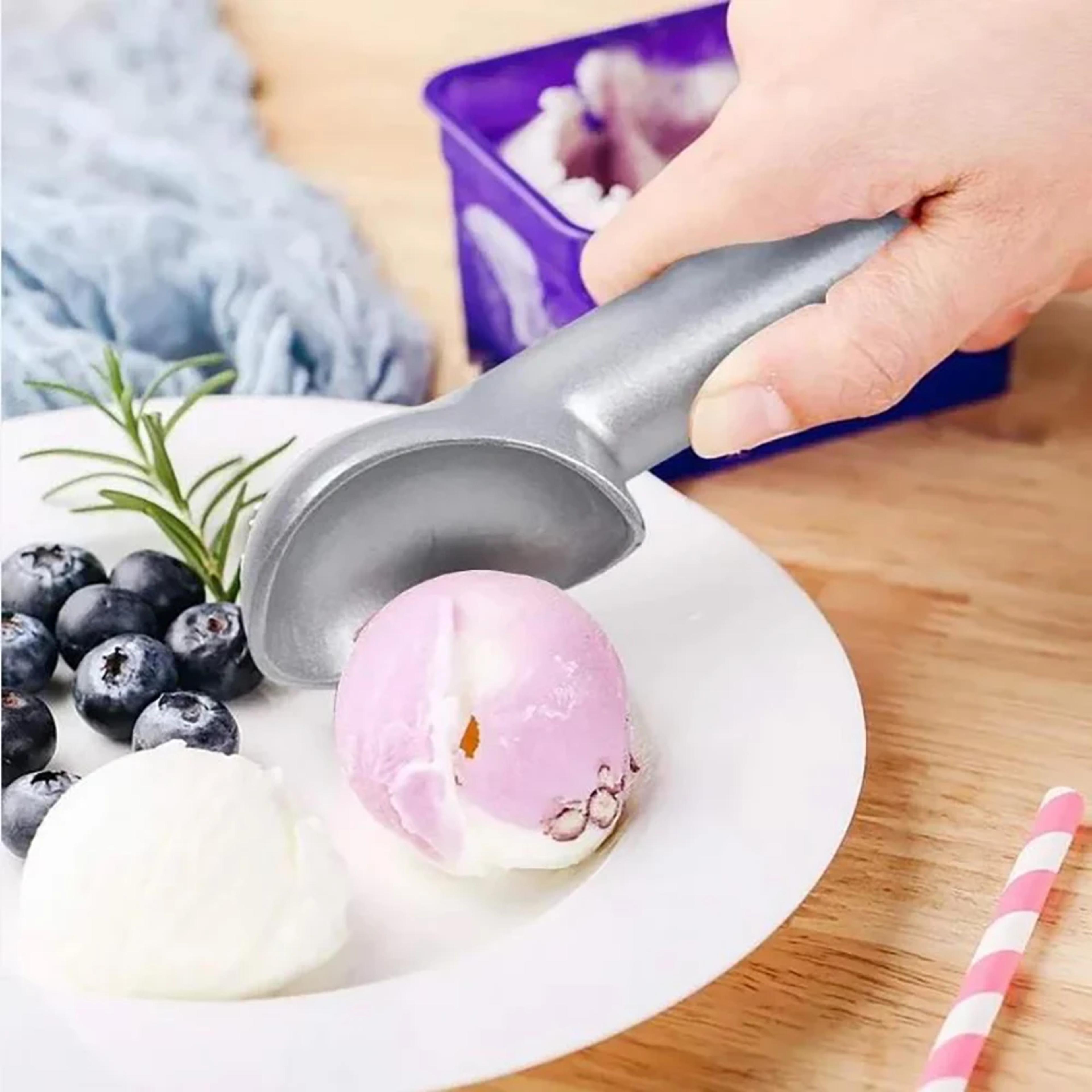 Stainless Steel Ice Cream Spoons Long Handled Spade Spoon NonStick Ice Cream Digging Tool 0