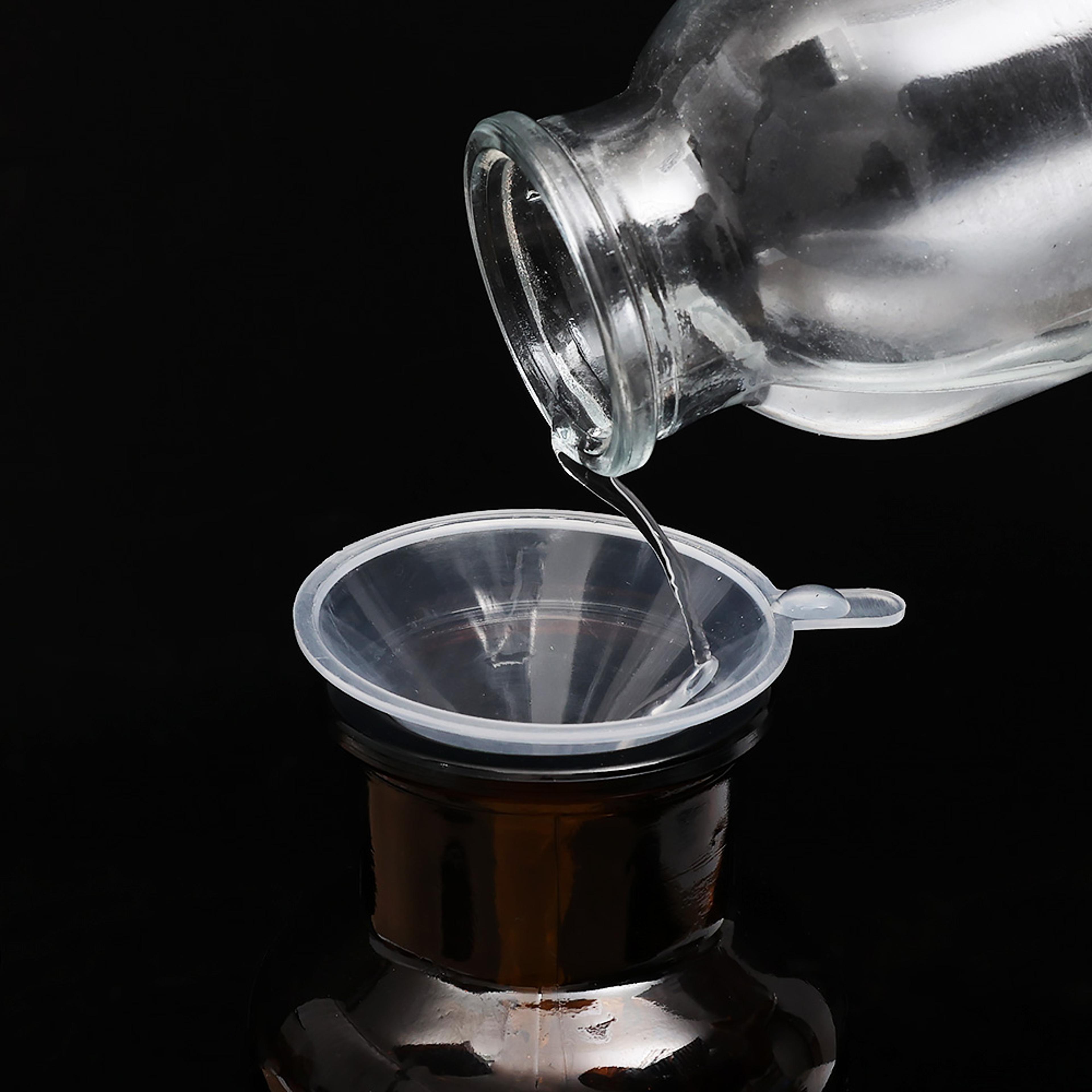 mini transparent plastic funnel for oil, perfume, lotion, liquid diffuser bottle tools