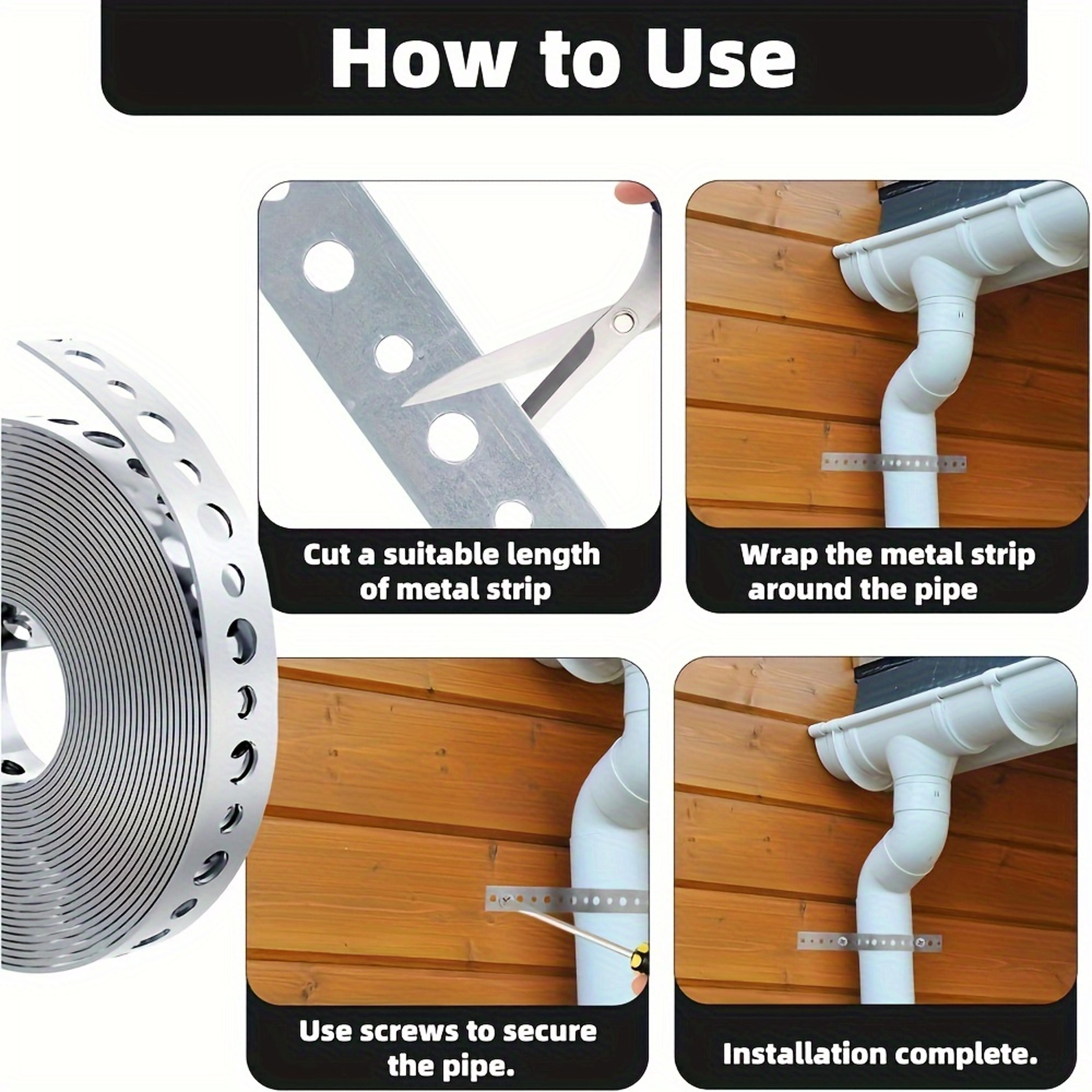 Galvanized Steel Tape Roll Pre Punched Multi Slot Metal Tape Pipe Support And Sheet Metal Work Stra 5