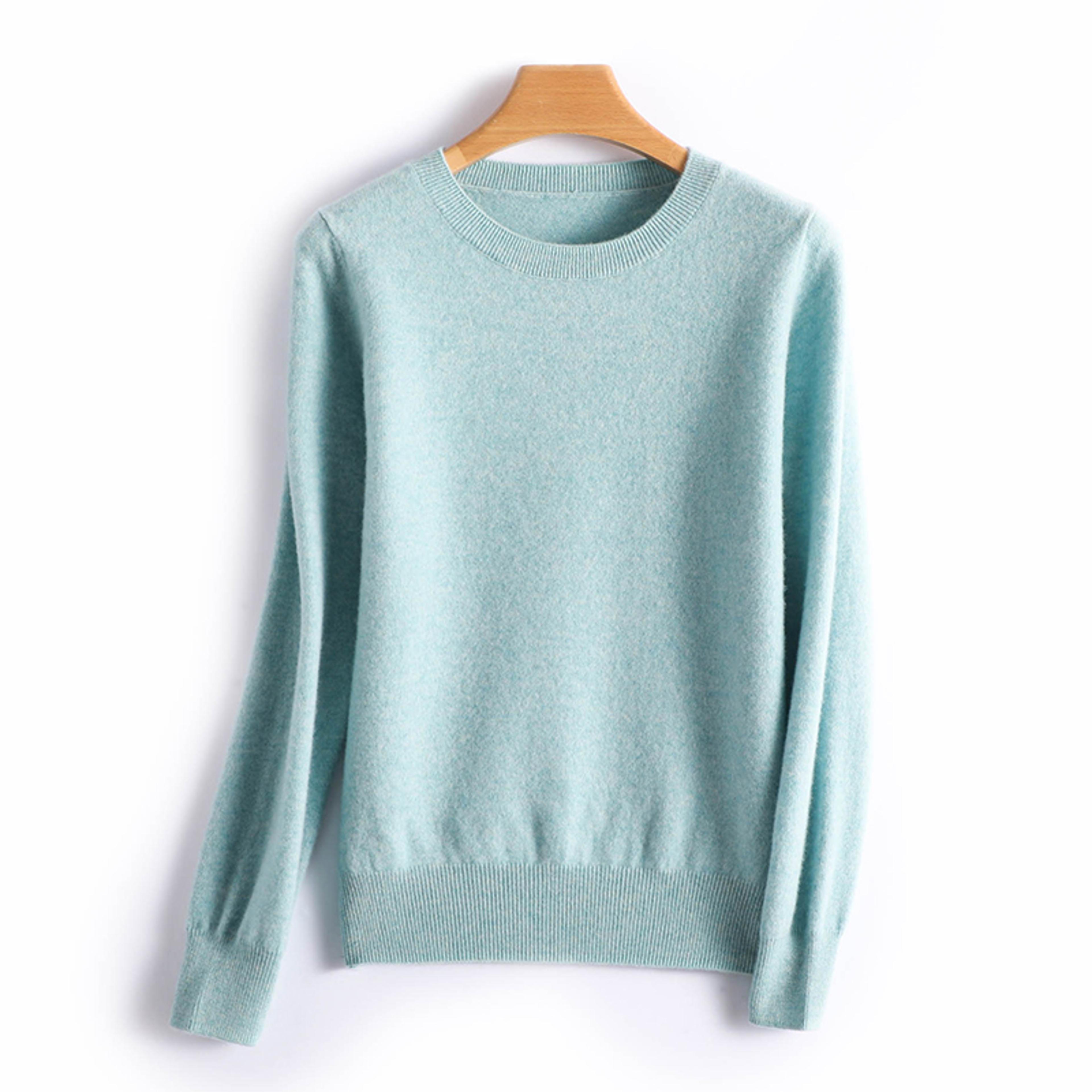 Autumn And Winter Cashmere Sweater Women Crew Neck Pullover Casual Knitted Top Short Undercoat Fash 1