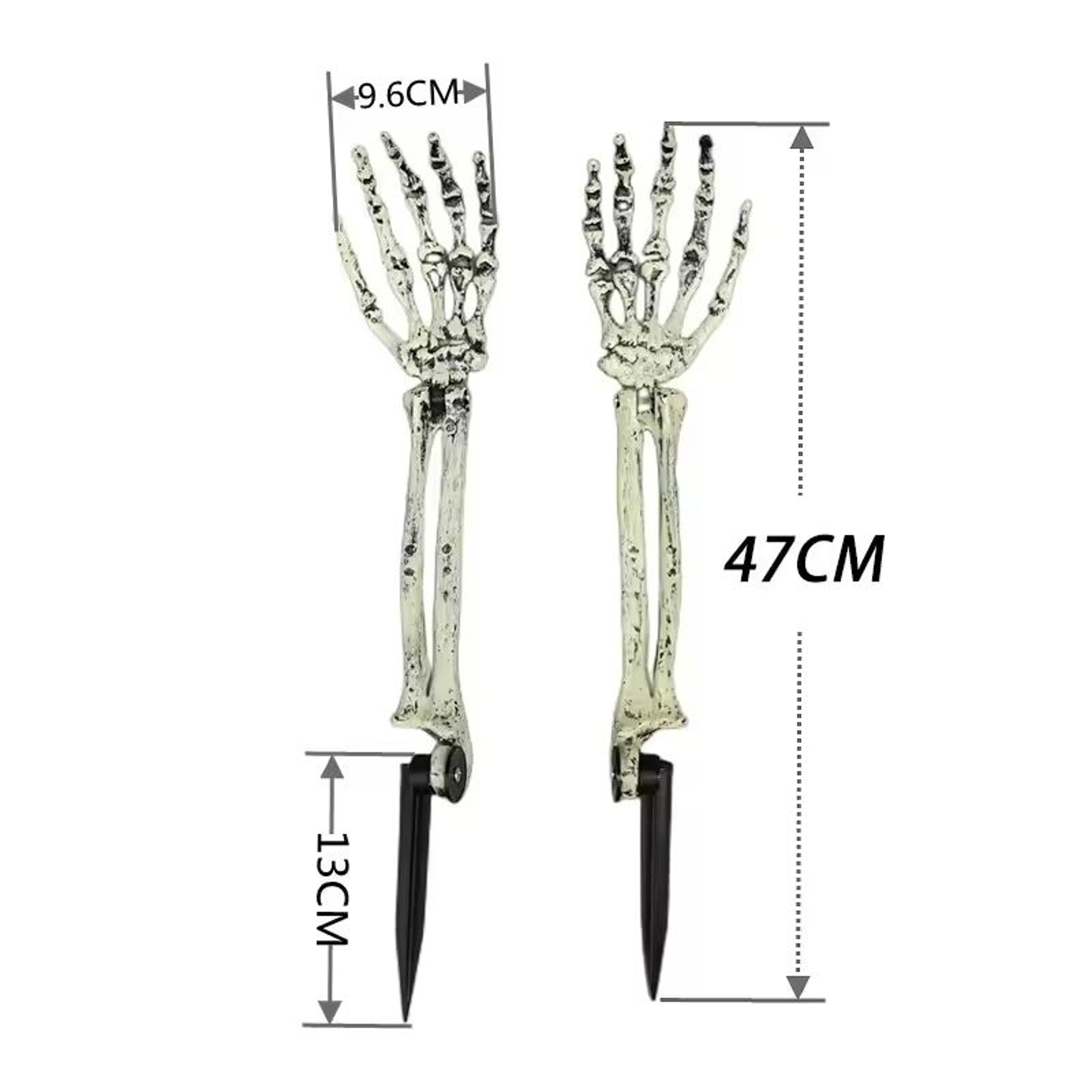 Halloween Solar Garden Lights Outdoor Waterproof Ghost Hand LED Stake Lights Horror Decoration Lamp 2