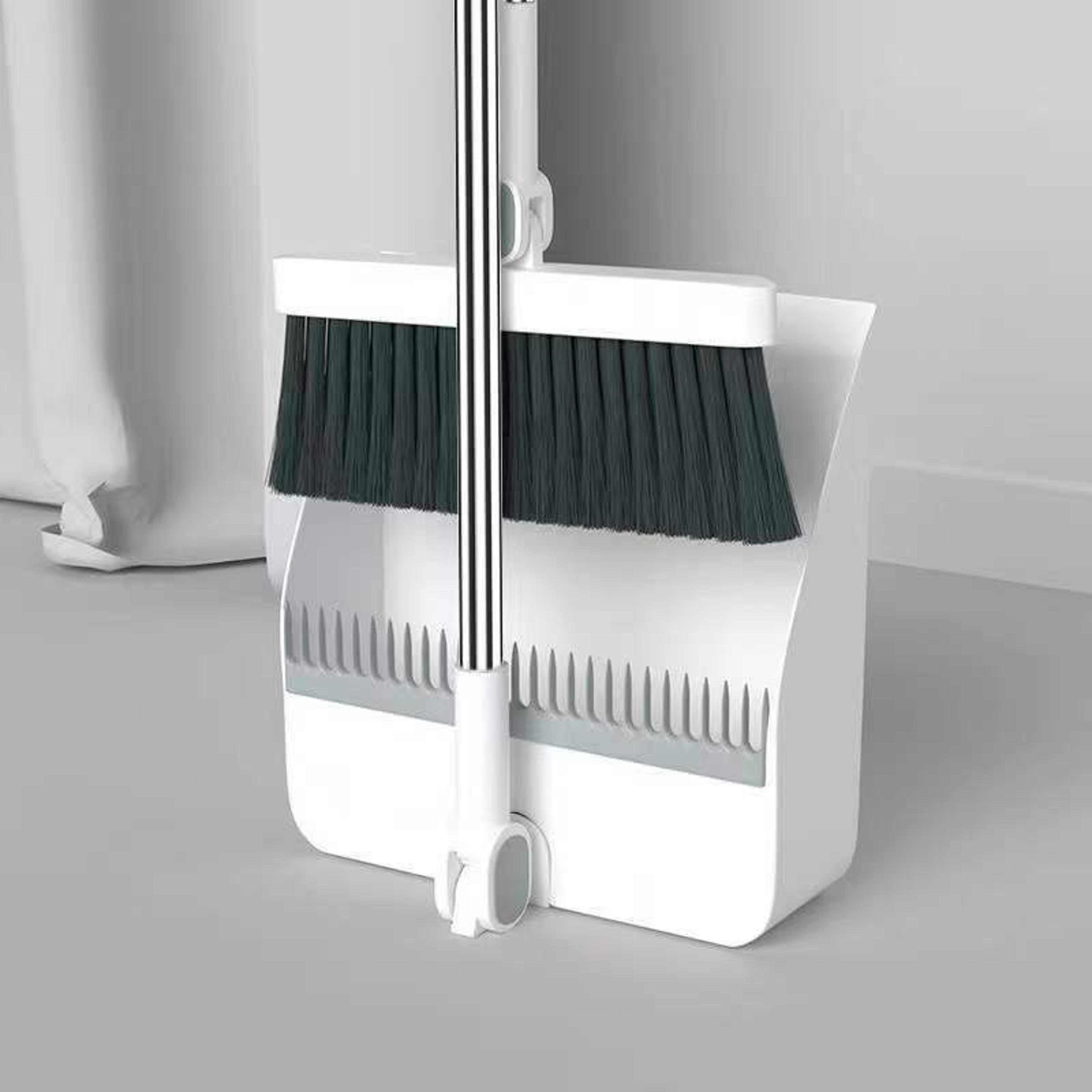 Fold Able Broom And Dustpan Set Household Sweeping Tool Rotating Small Size For Hair And Garbage Cl 8