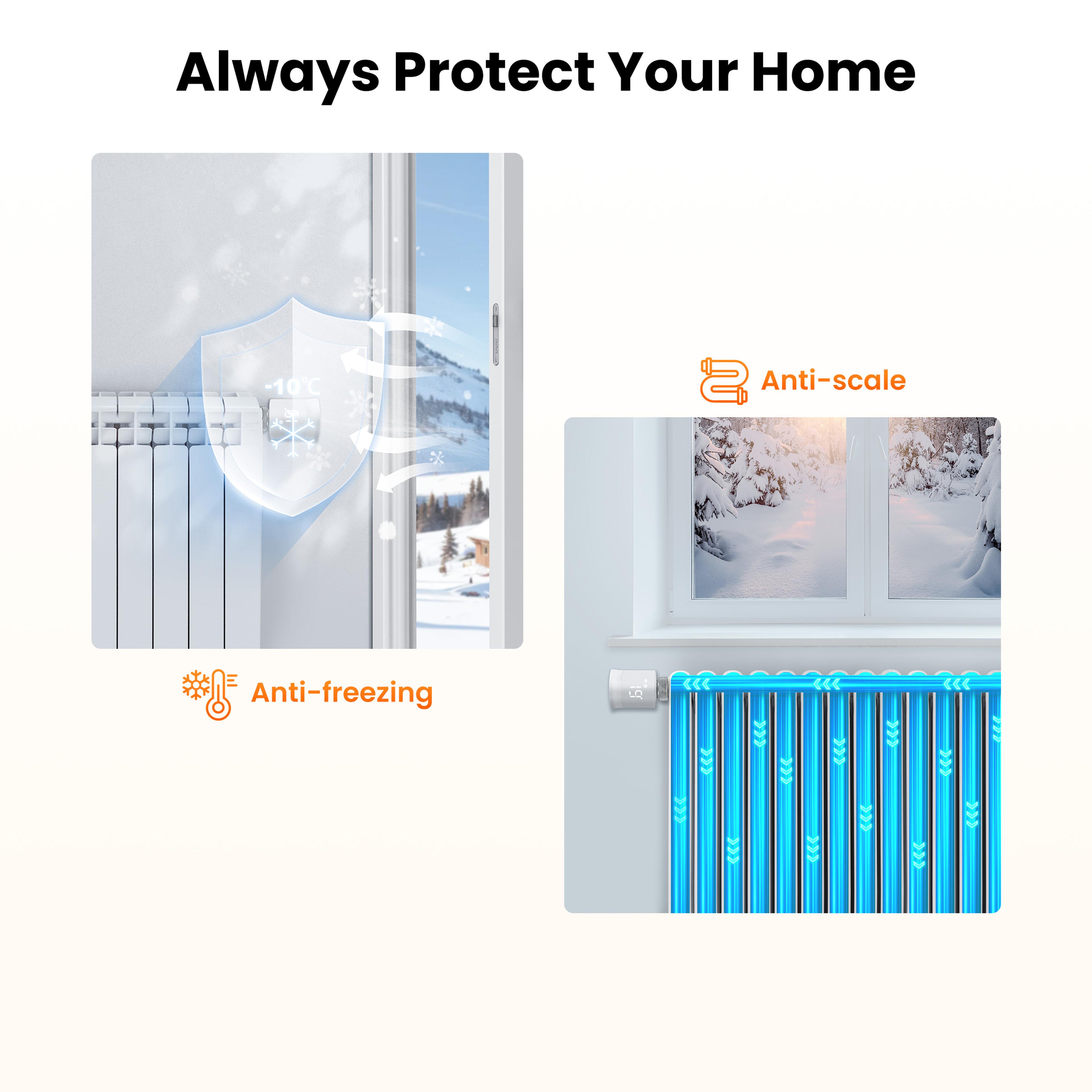 Smart Radiator Thermostat ZigBee Valve Mini TRV For Heating Works With Alexa And Google Home 5